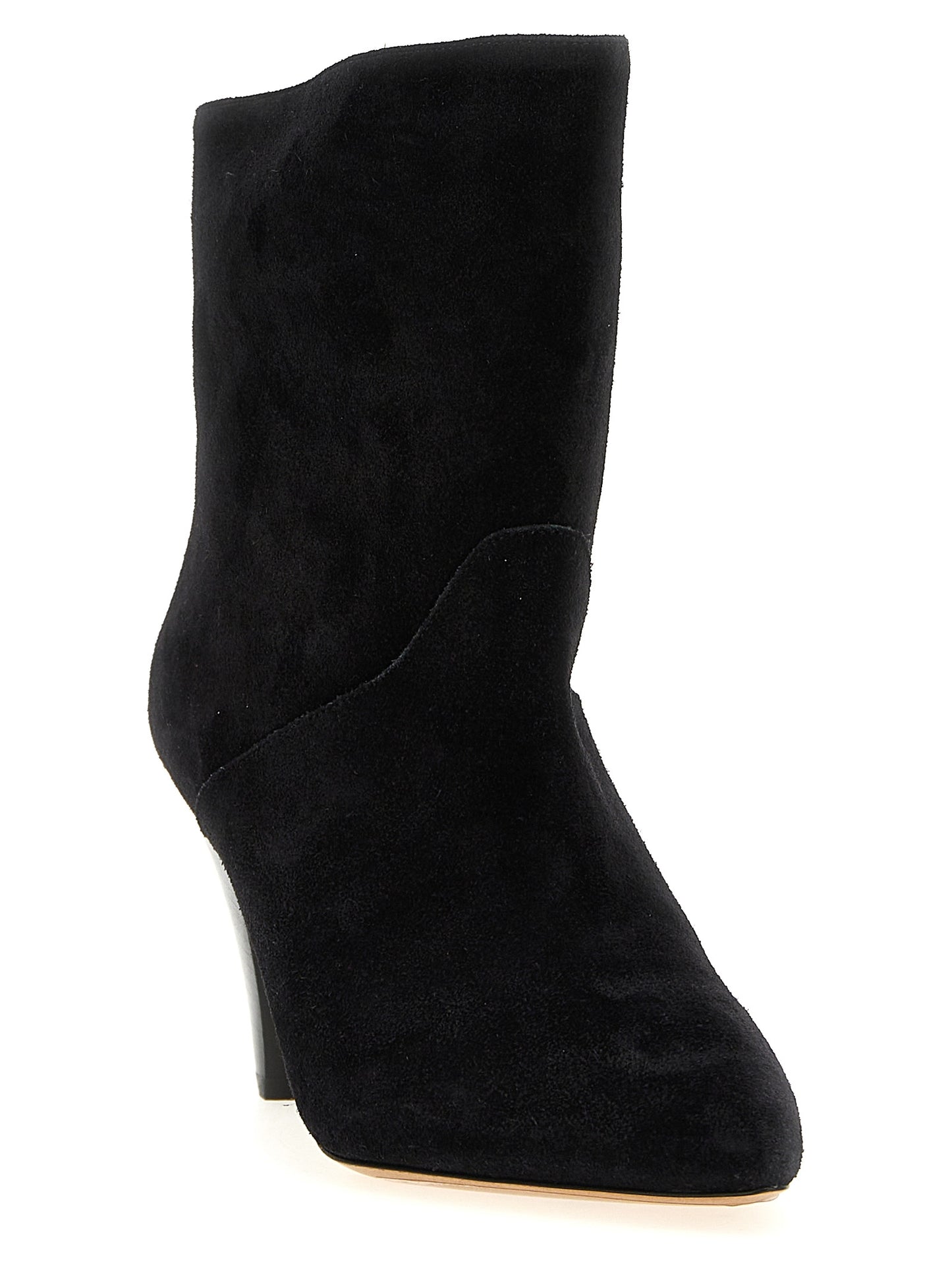 Black Calfskin Ankle Boots