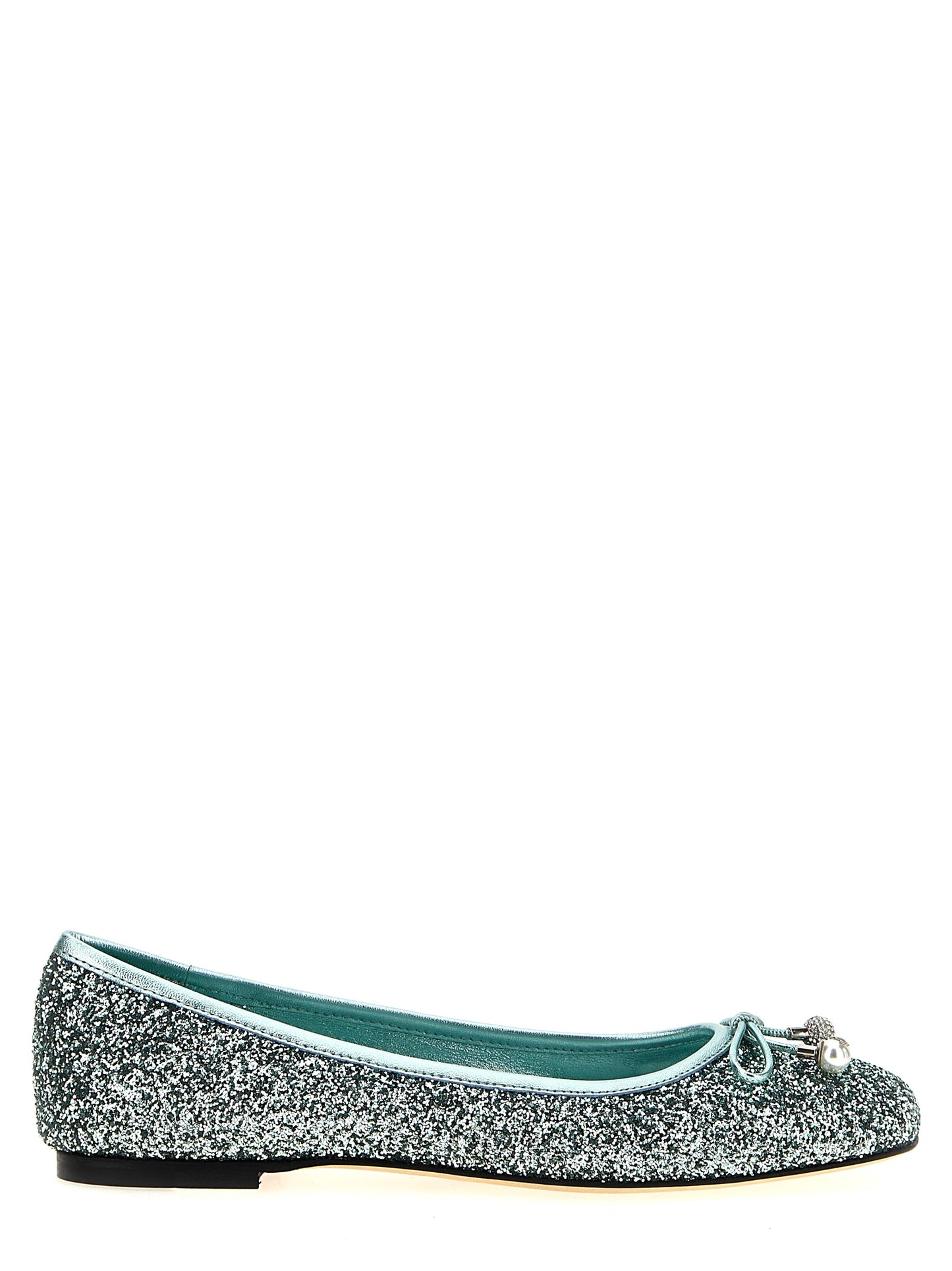 Bicolor Textile Ballet Flats