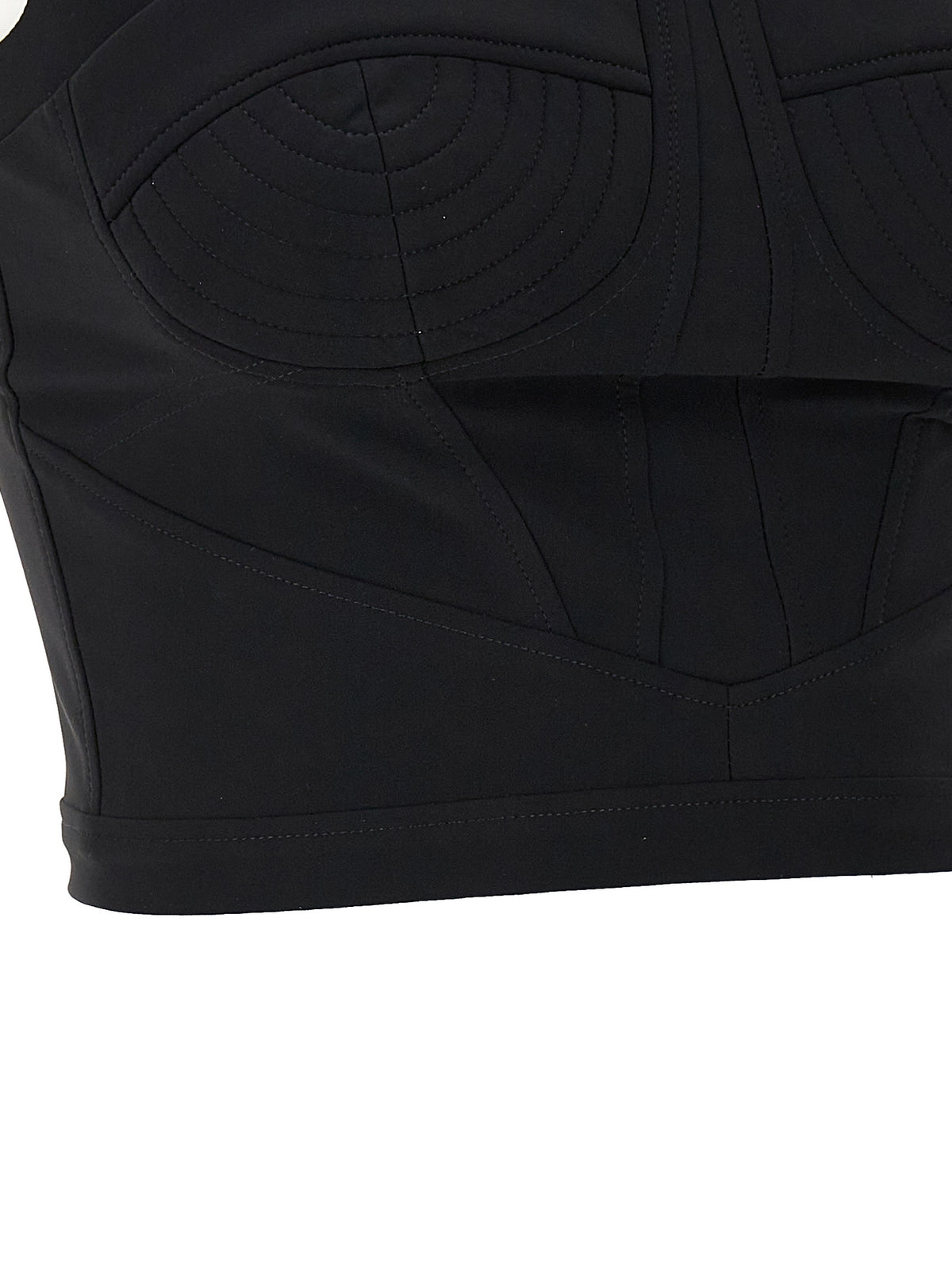 Black Polyamide Tank Tops