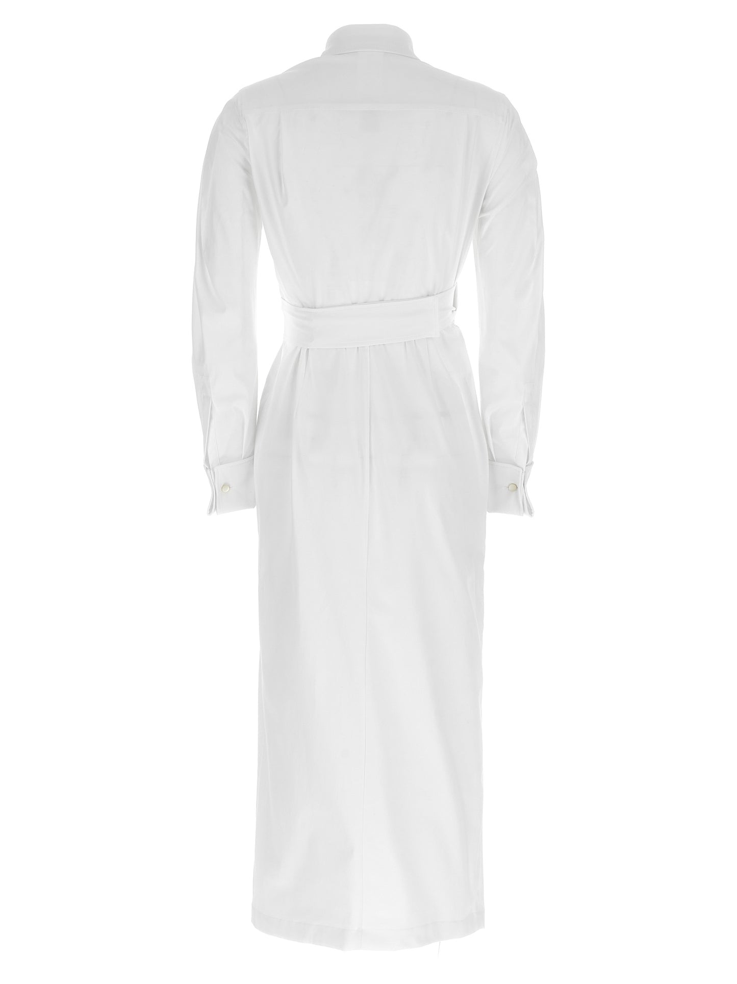 White Cotton Long Dress