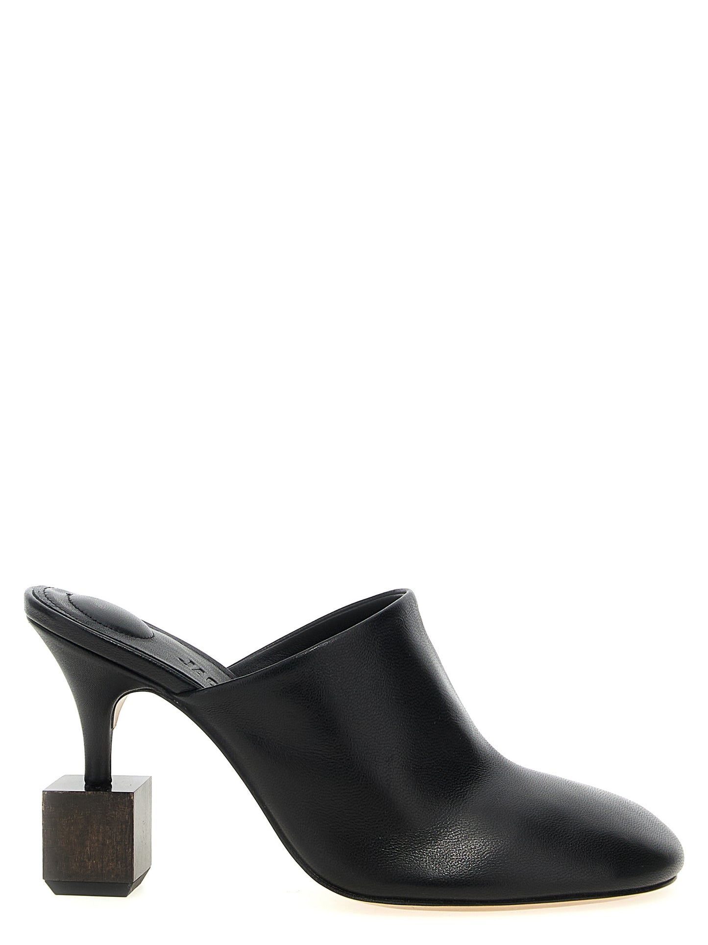 Black Lamb Leather High Heel Pumps