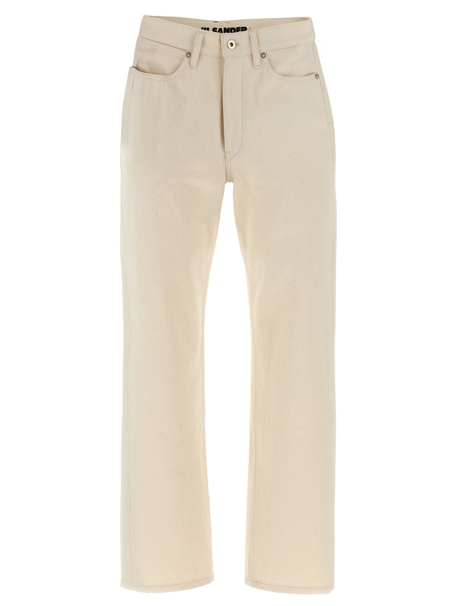 Beige Cotton Jeans Denim