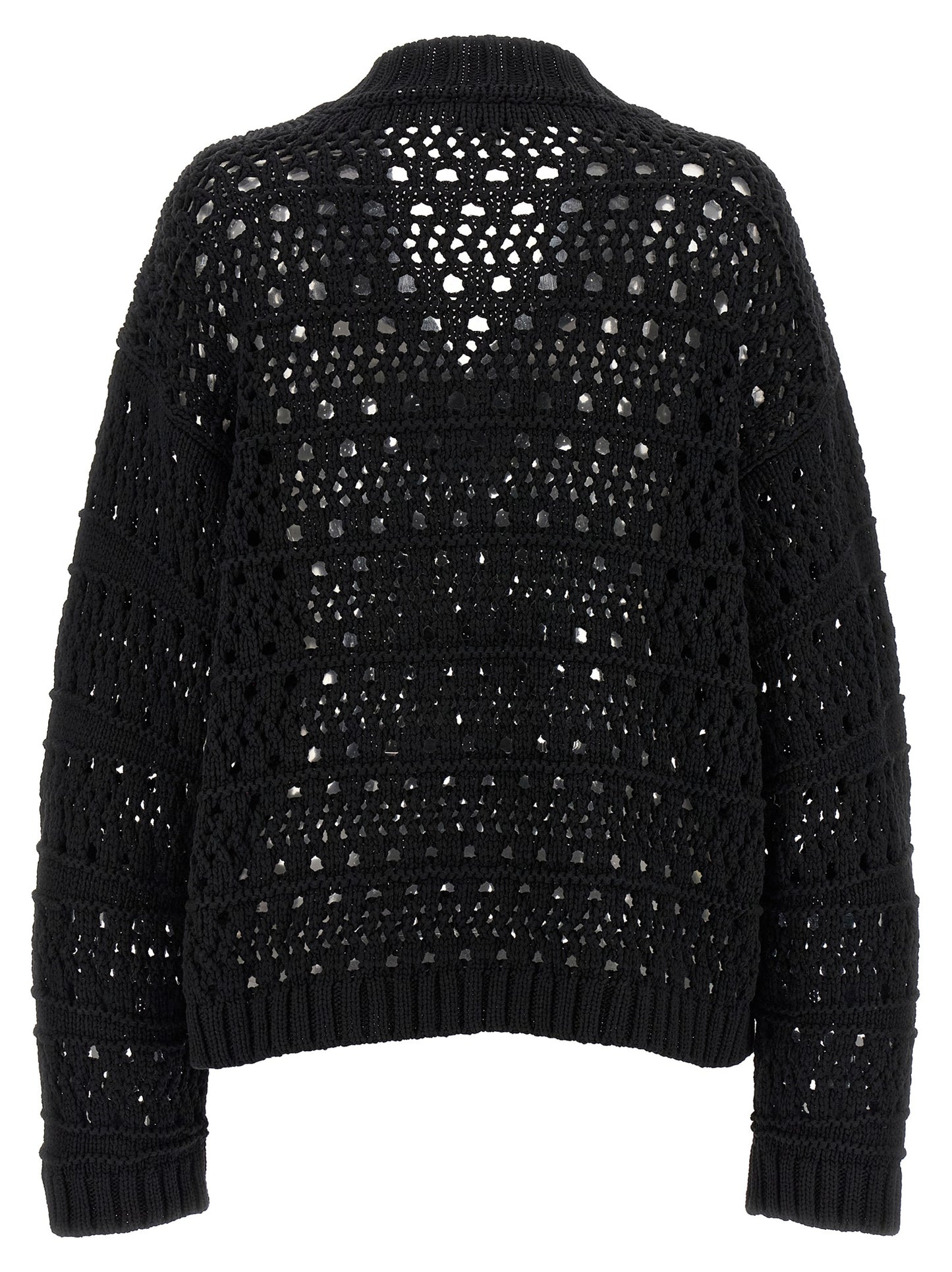 Black Cotton Cardigan