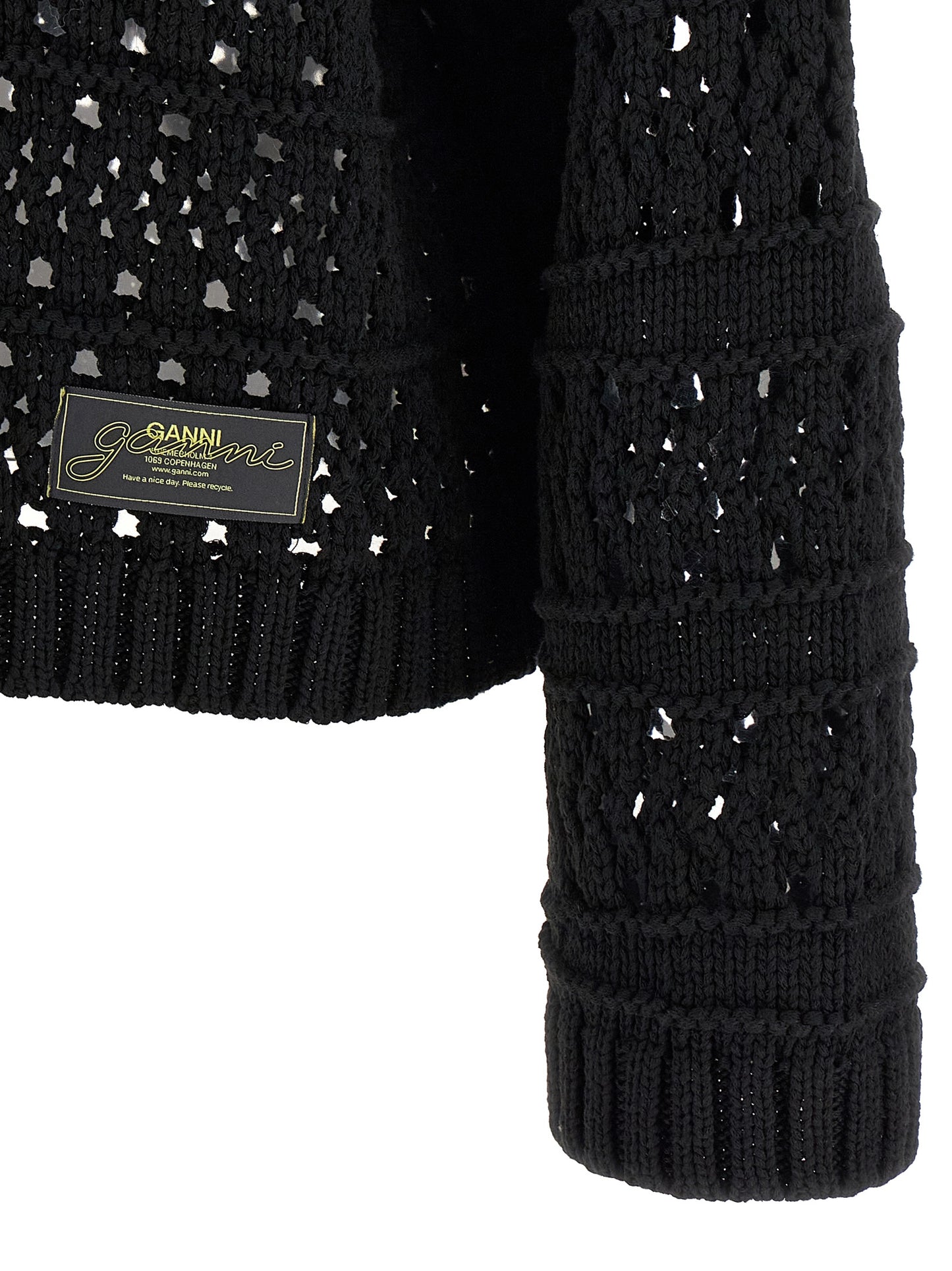 Black Cotton Cardigan