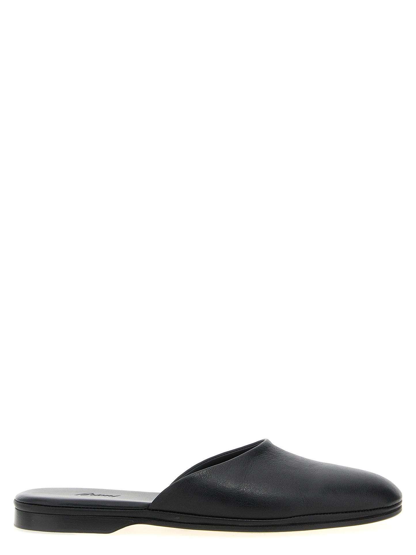Black Calfskin Mules