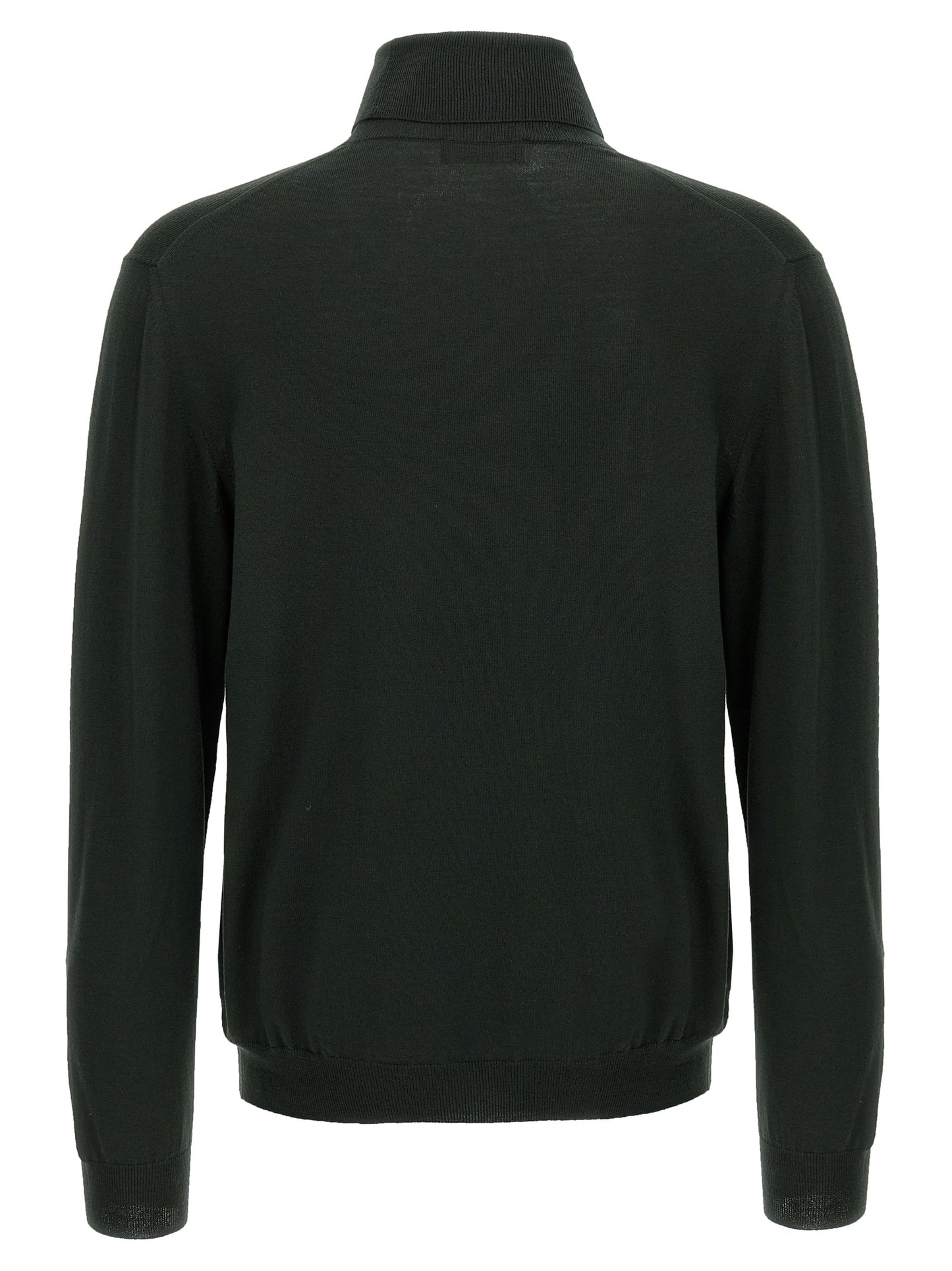 Bicolor Virgin Wool Cardigan