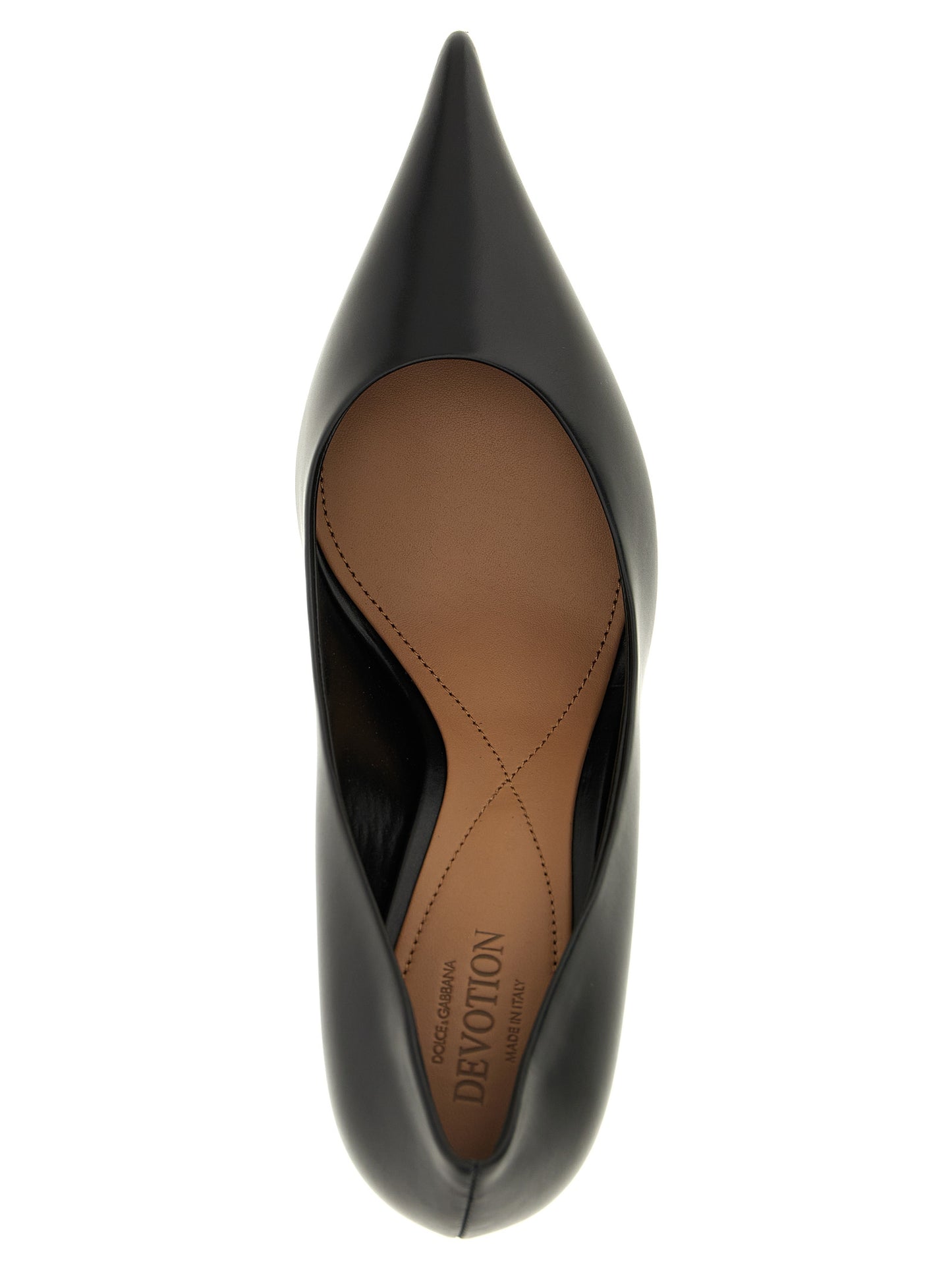 Black Calfskin High Heel Pumps