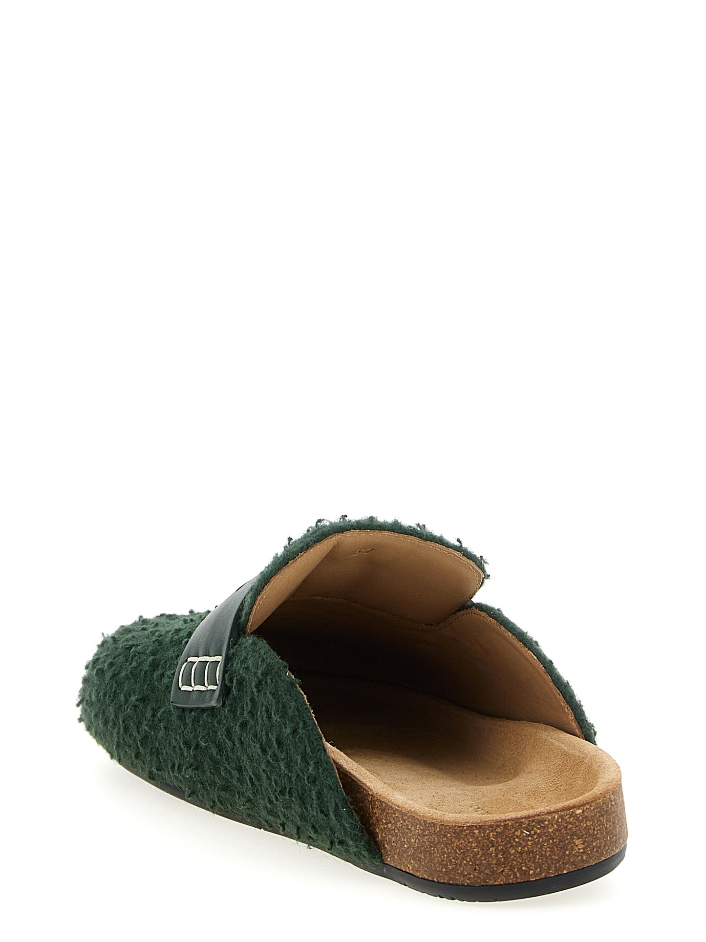 Bicolor Virgin Wool Slip-On Loafers