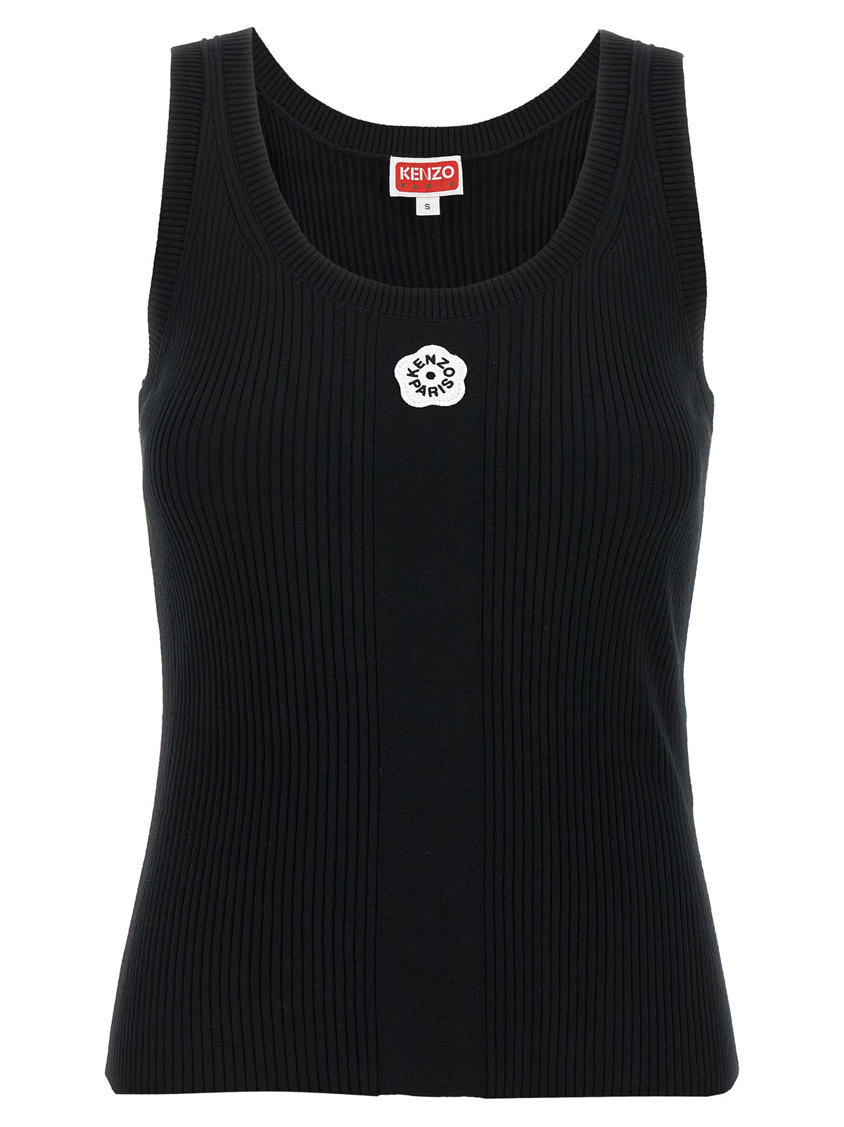 Black Viscose Sleeveles T-Shirt
