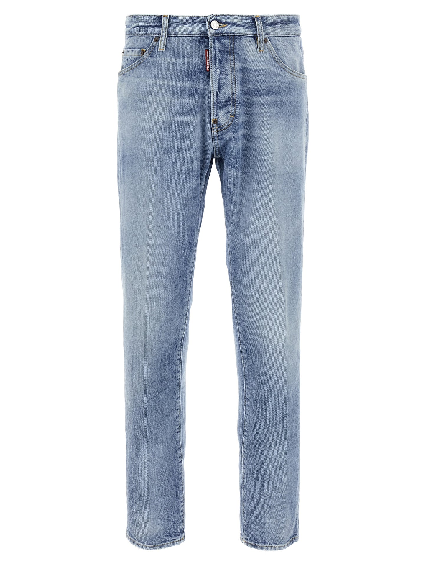Blue Cotton Skinny Jeans