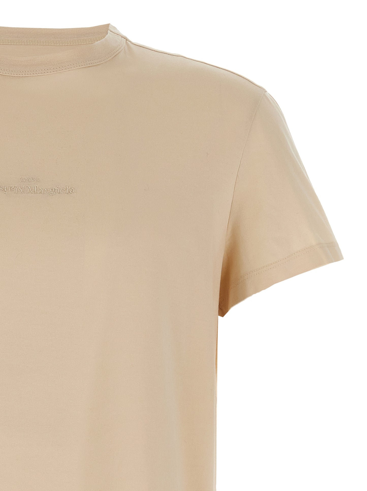 Beige Cotton T-Shirt