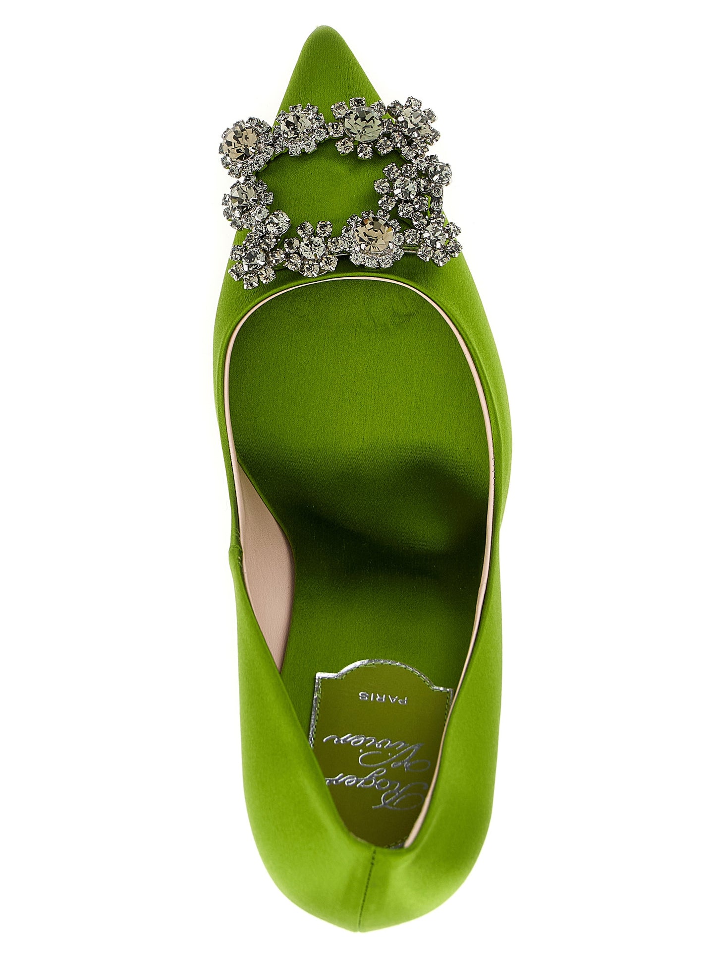 Bicolor Viscose High Heel Pumps