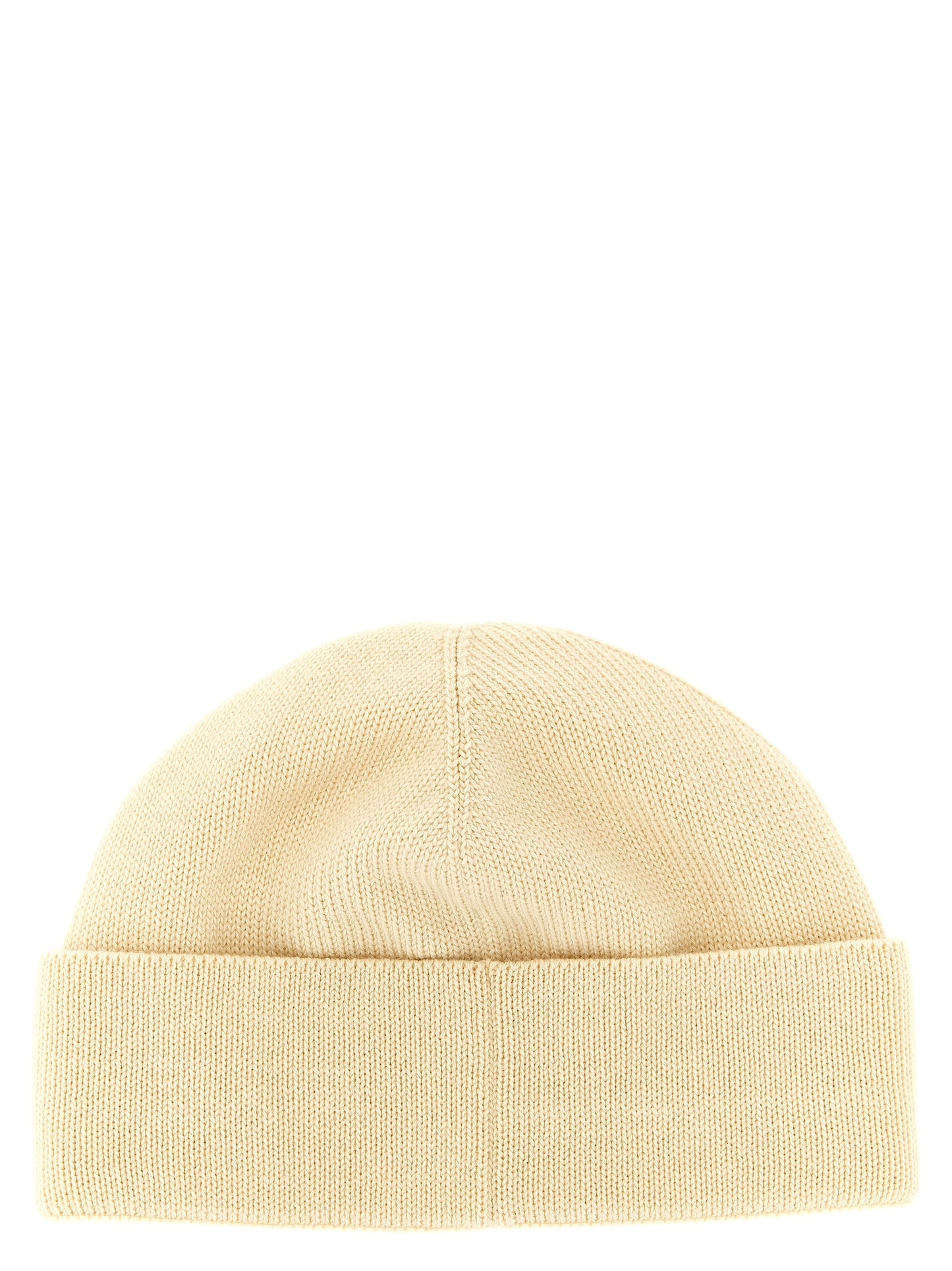 Beige Cotton Beanie