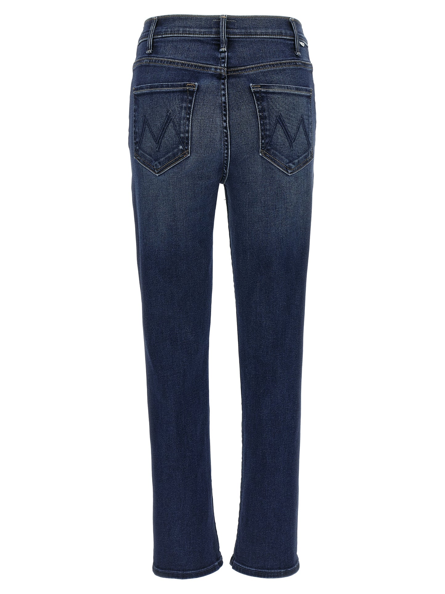 Blue Cotton Flared Jeans