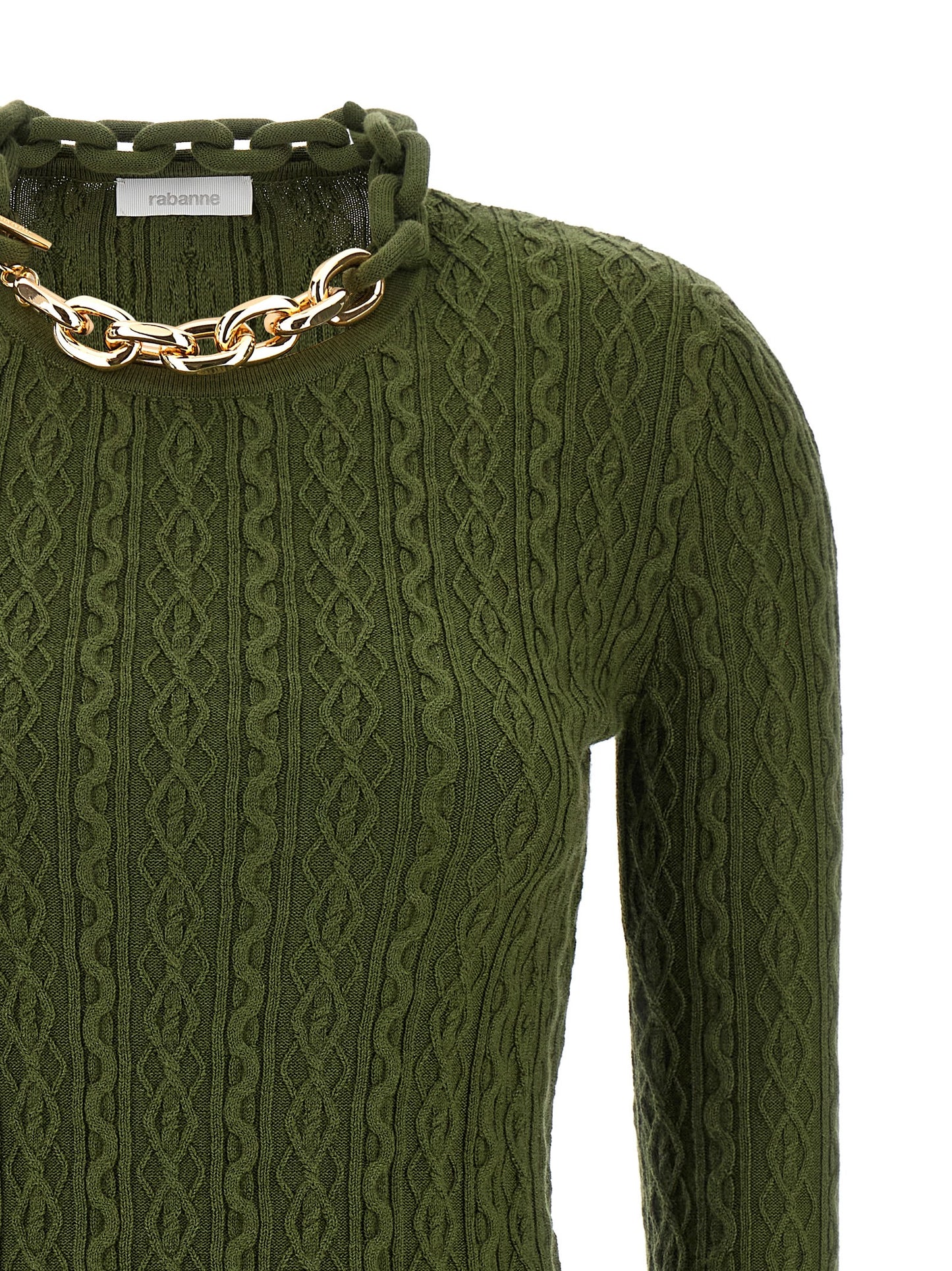 Bicolor Wool Cardigan
