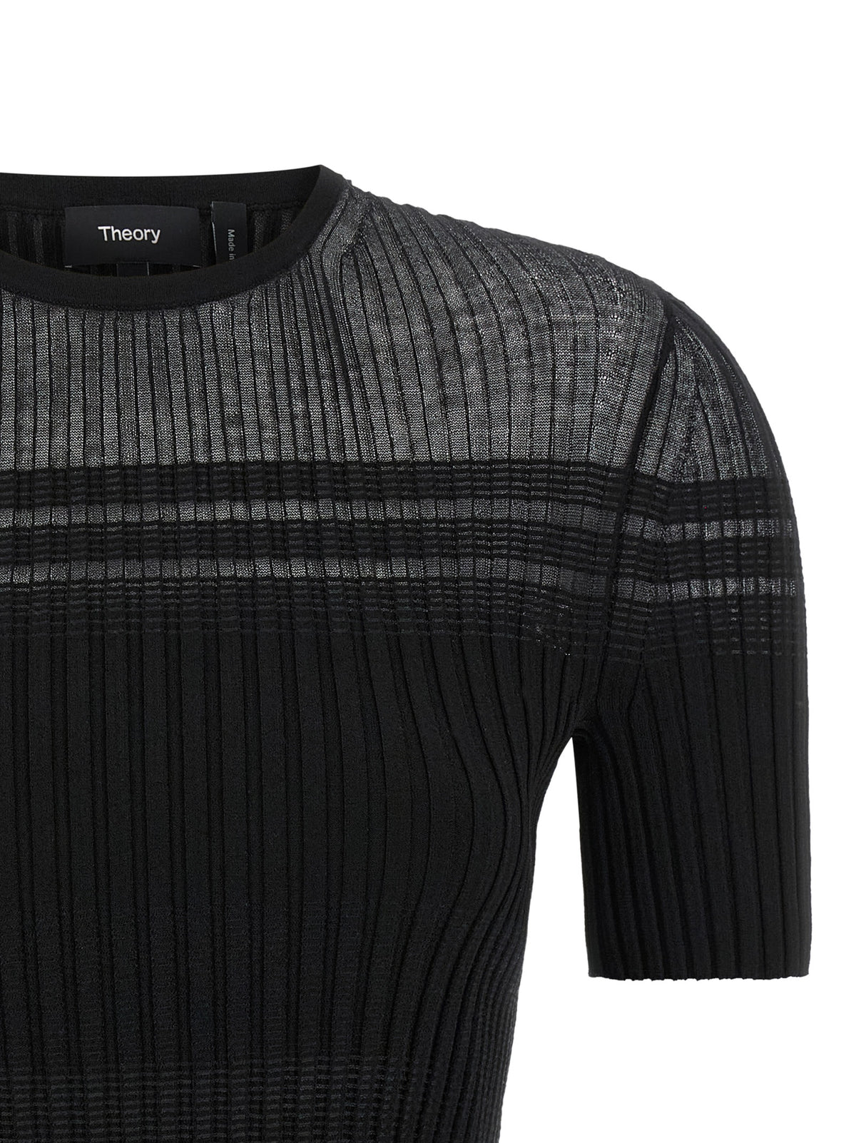 Black Viscose T-Shirt