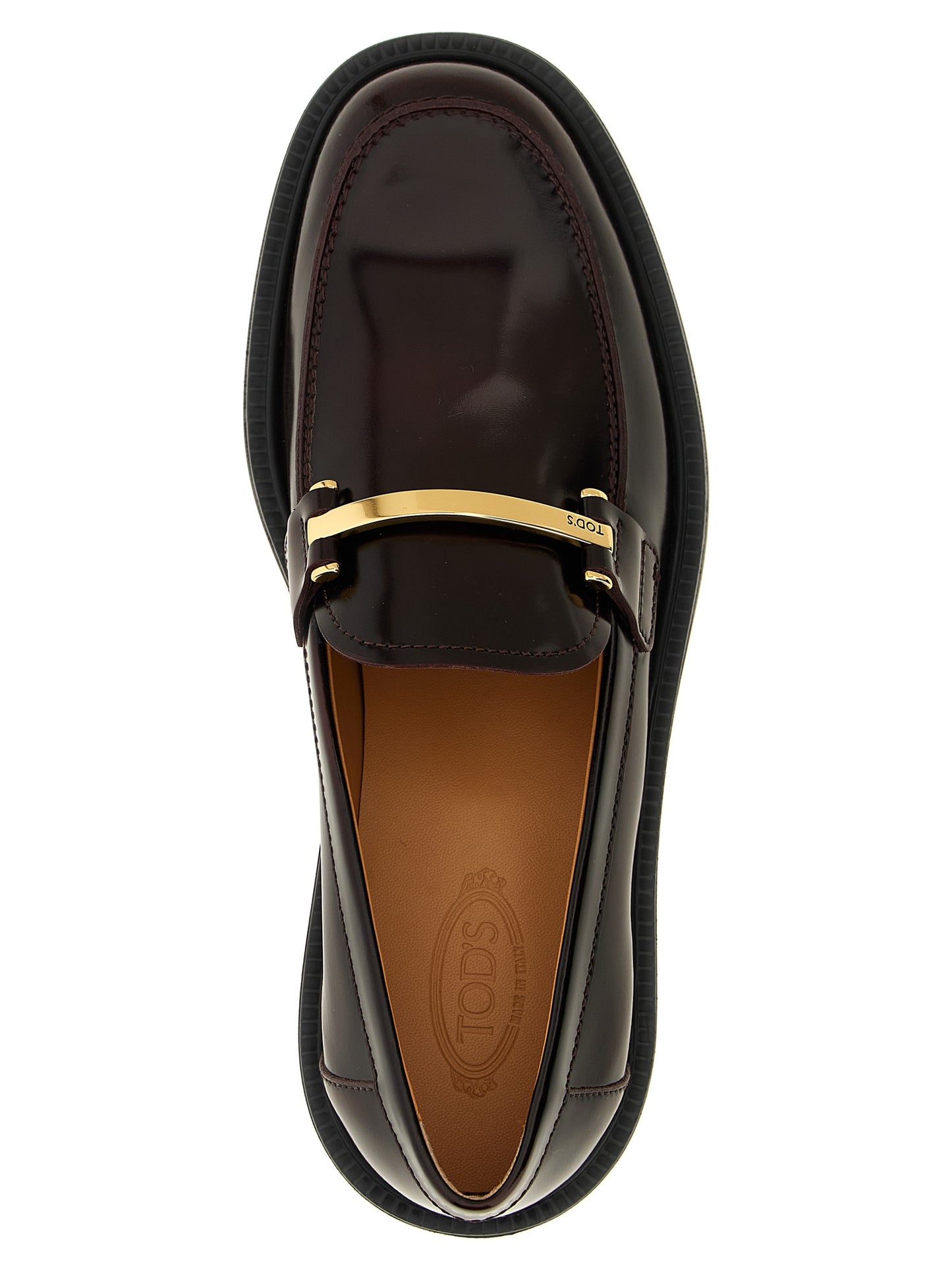 Bordeaux Calfskin Slip-On Loafers