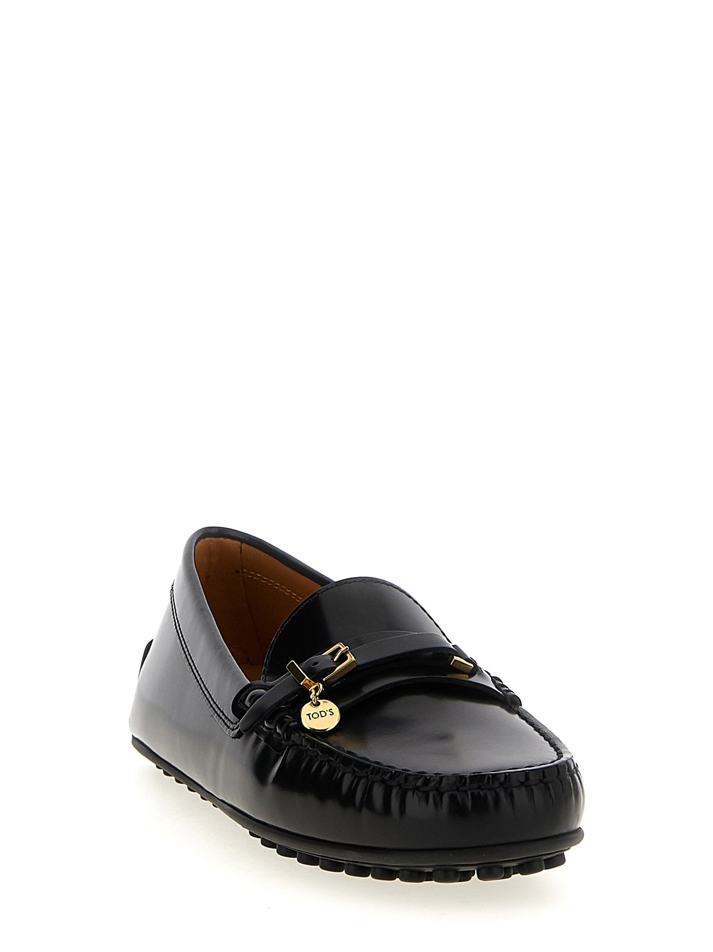 Black Calfskin Slip-On Loafers