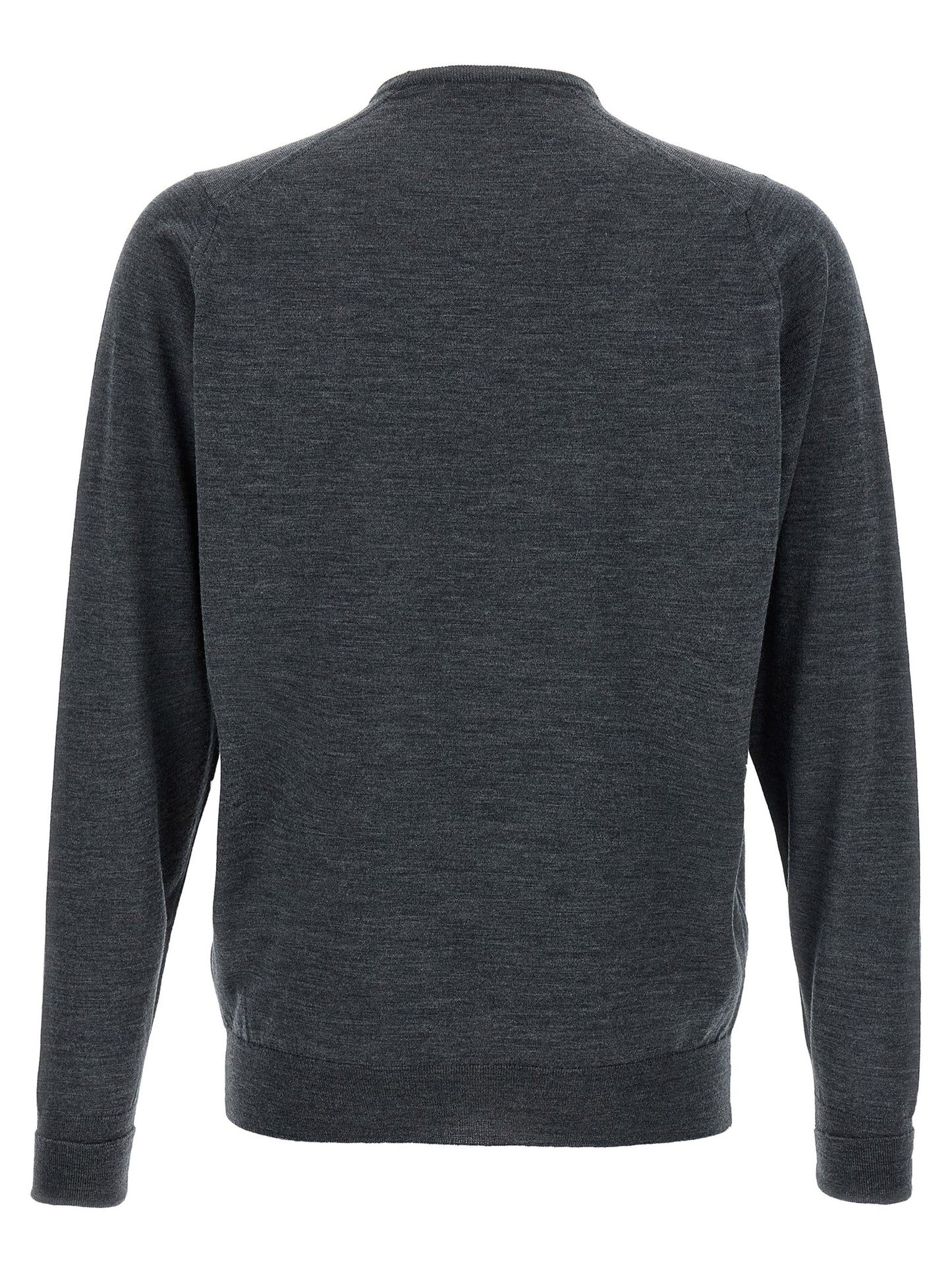Gray Merino Wool Cardigan