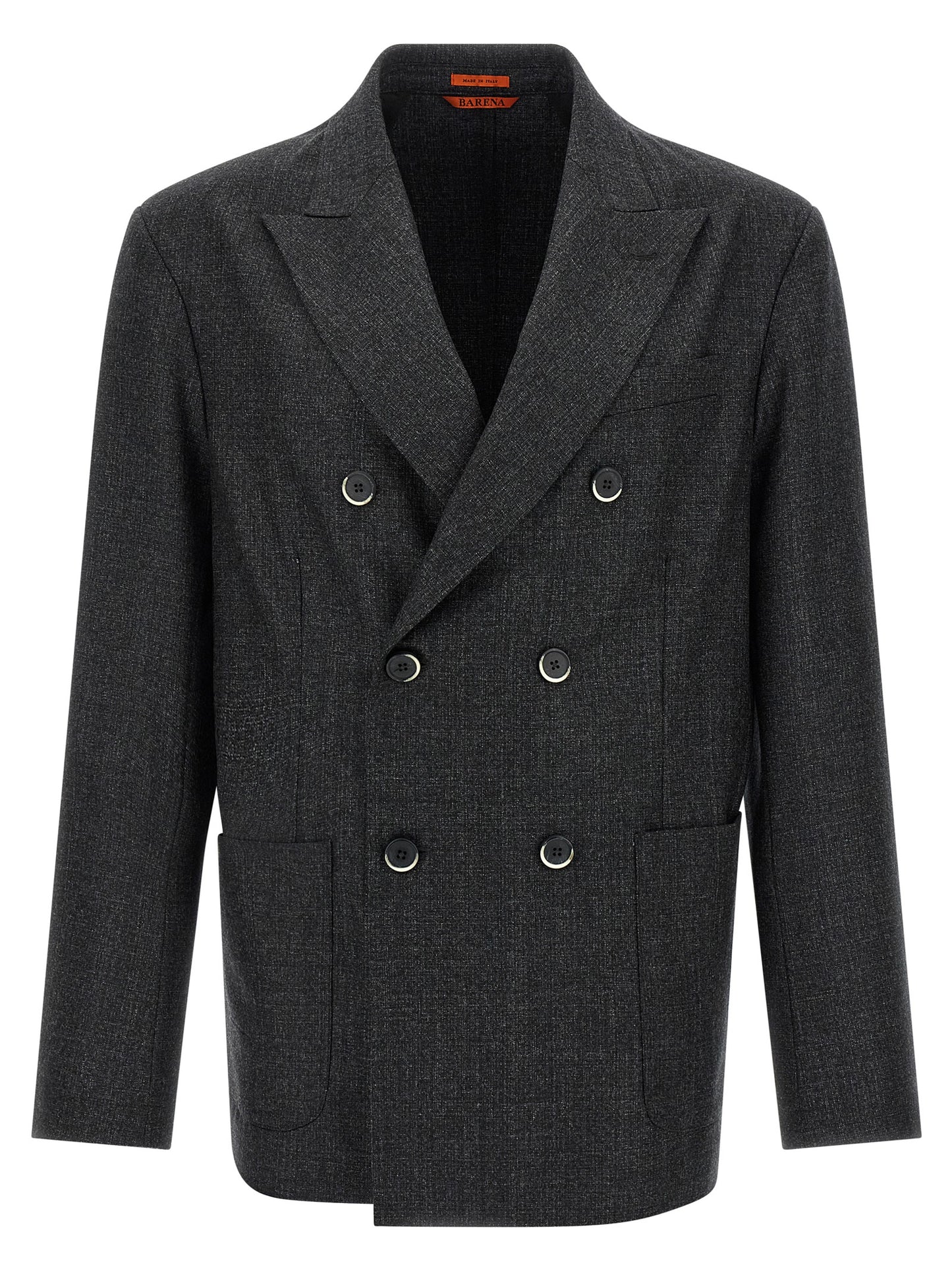 Gray Virgin Wool Blazer