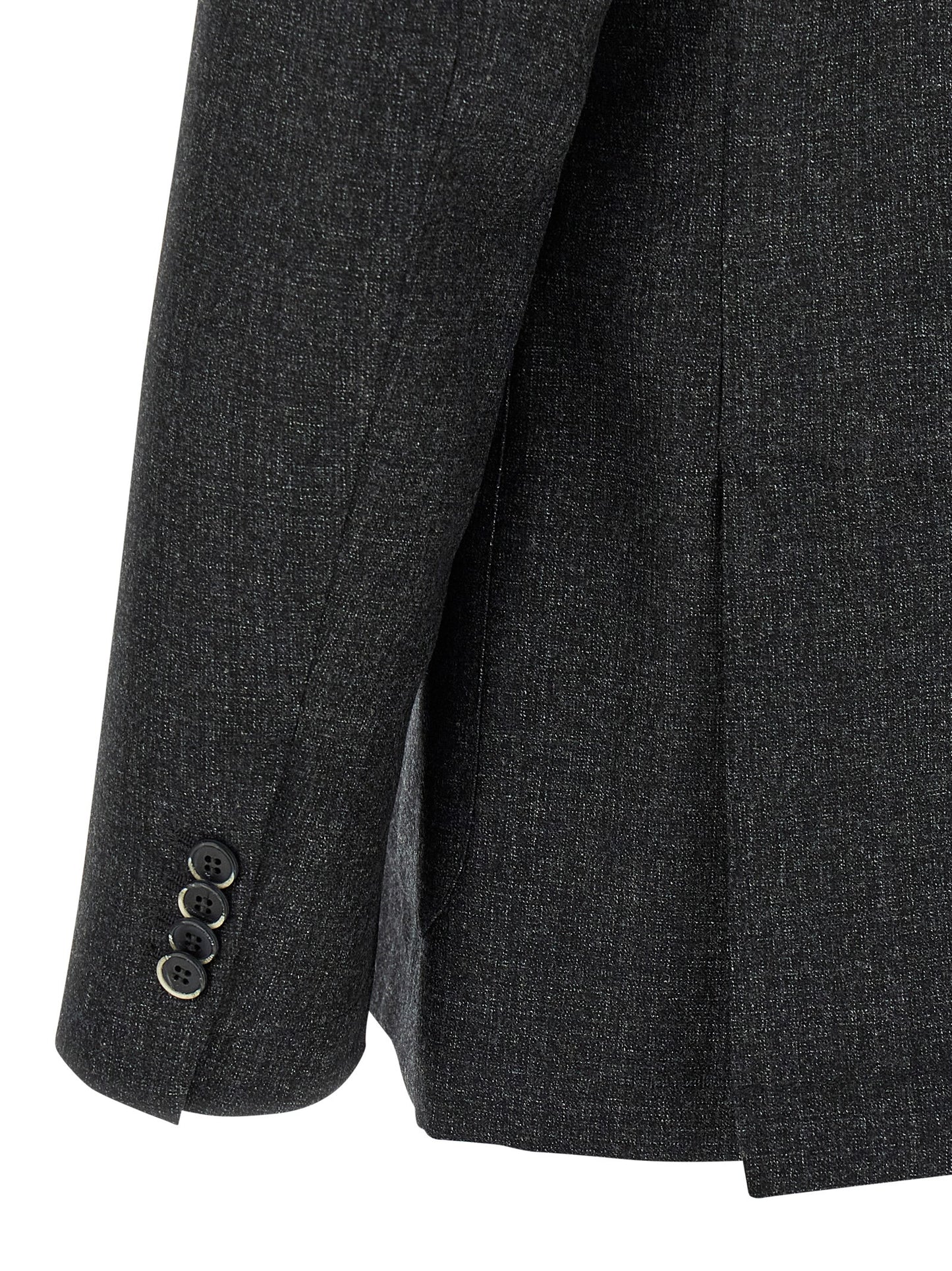 Gray Virgin Wool Blazer