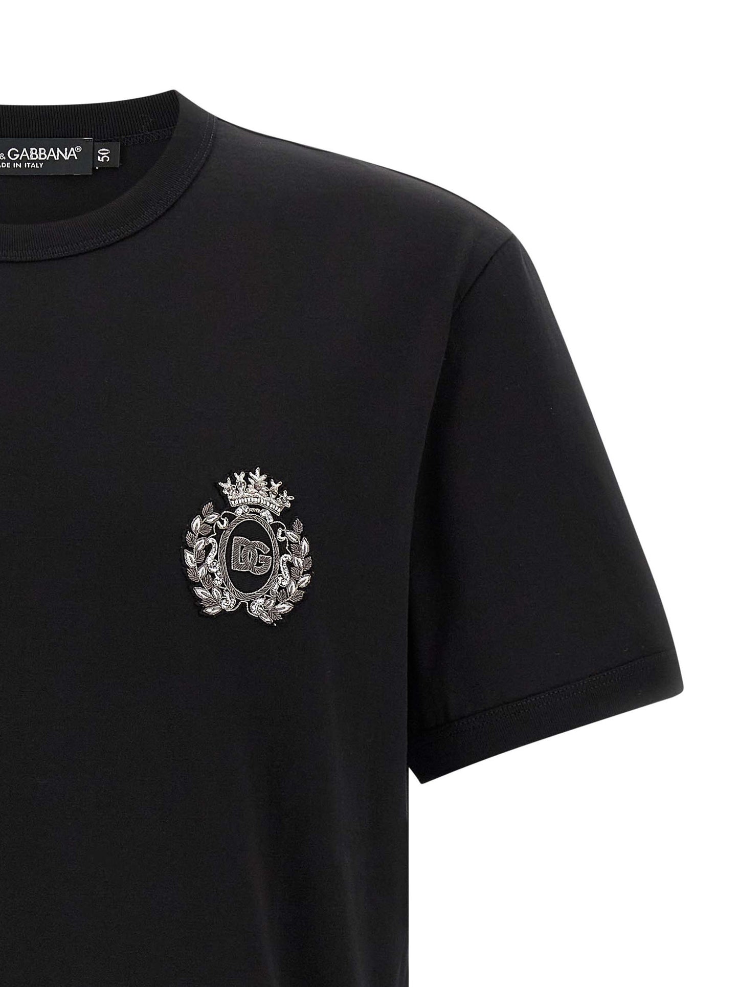 Black Cotton T-Shirt