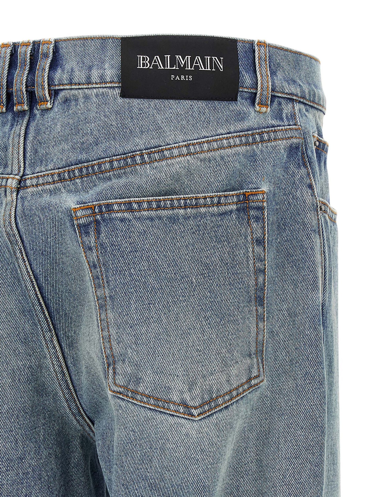 Blue Cotton Jeans Denim