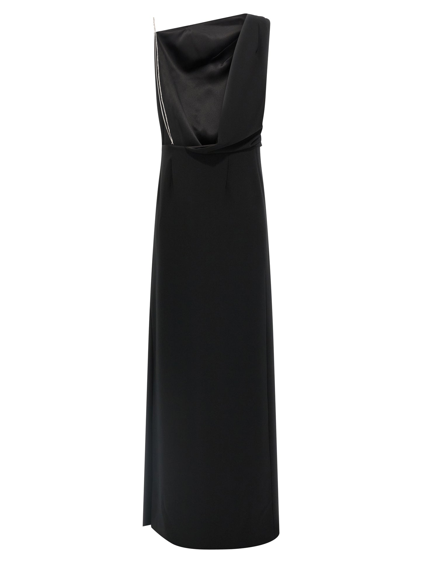 Black Triacetate Long Dress