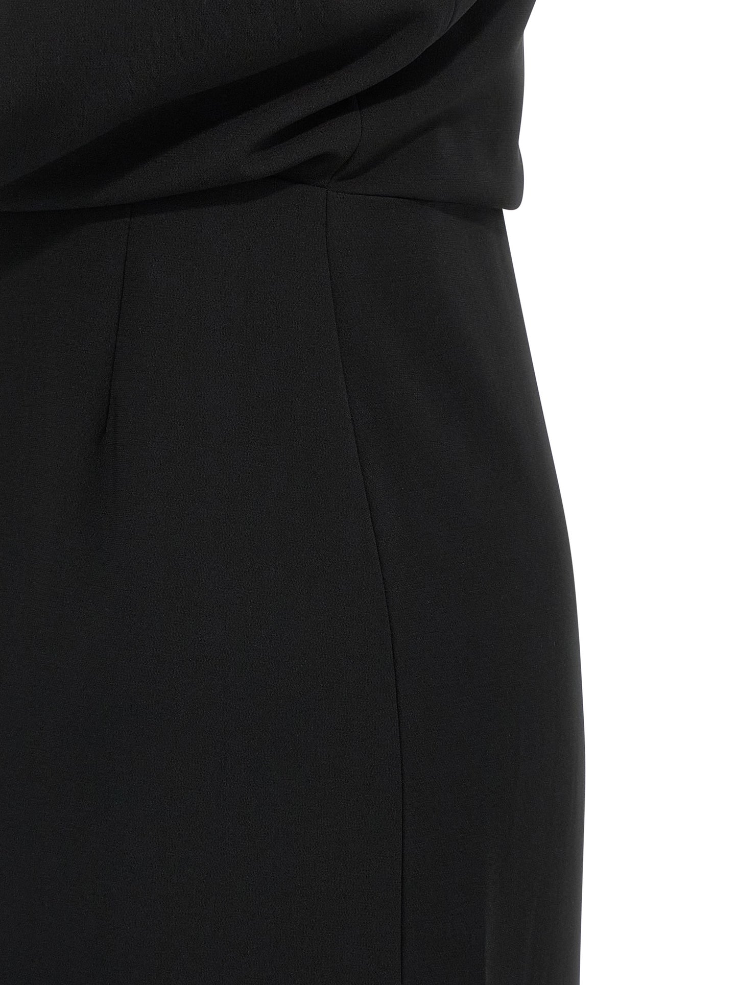Black Triacetate Long Dress