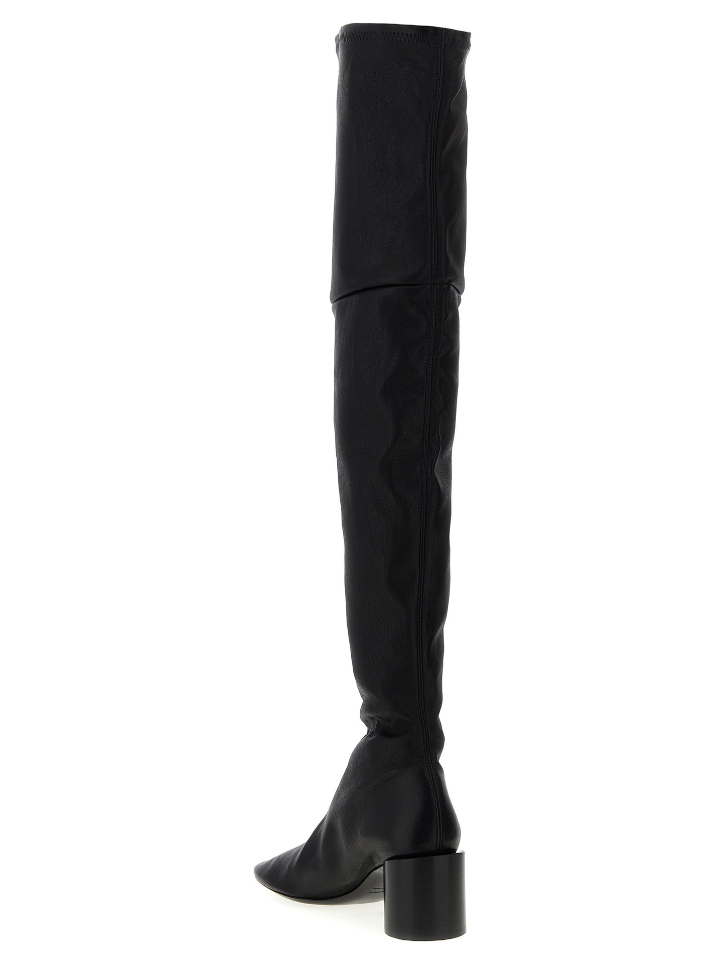 Black Leather Over The Knee