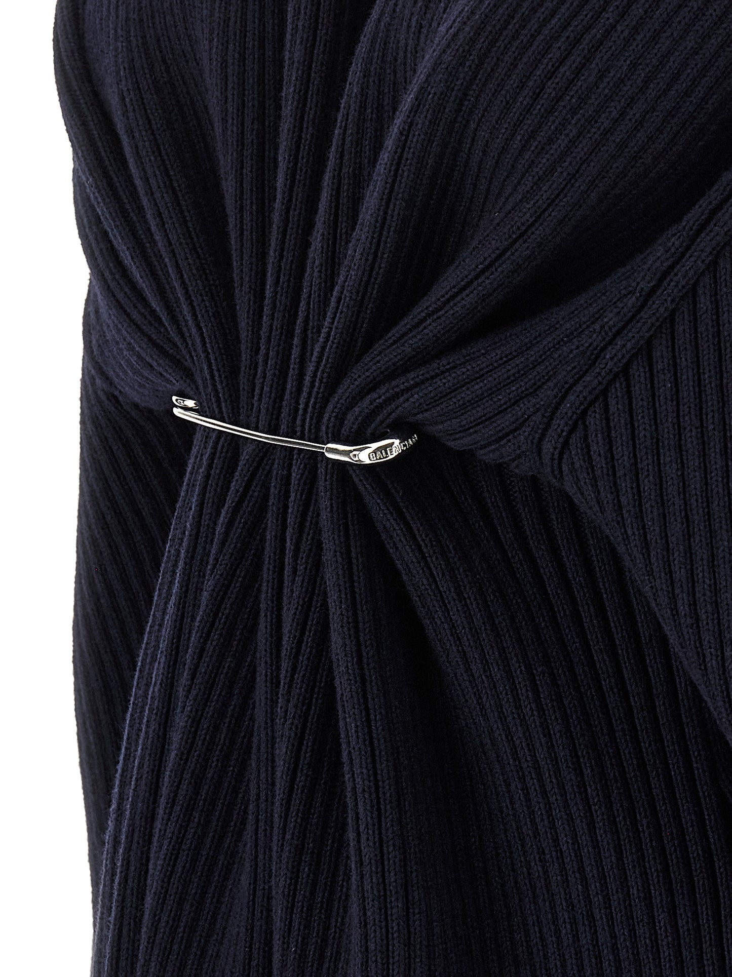Blue Wool Short Dress