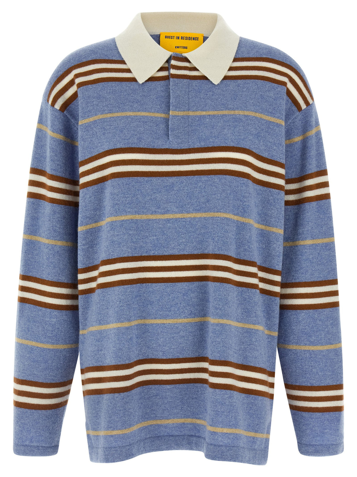 Blue Cashmere Polo Shirt