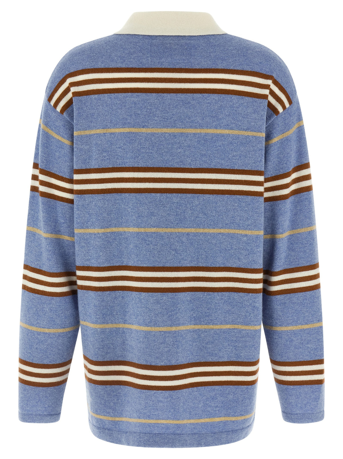 Blue Cashmere Polo Shirt