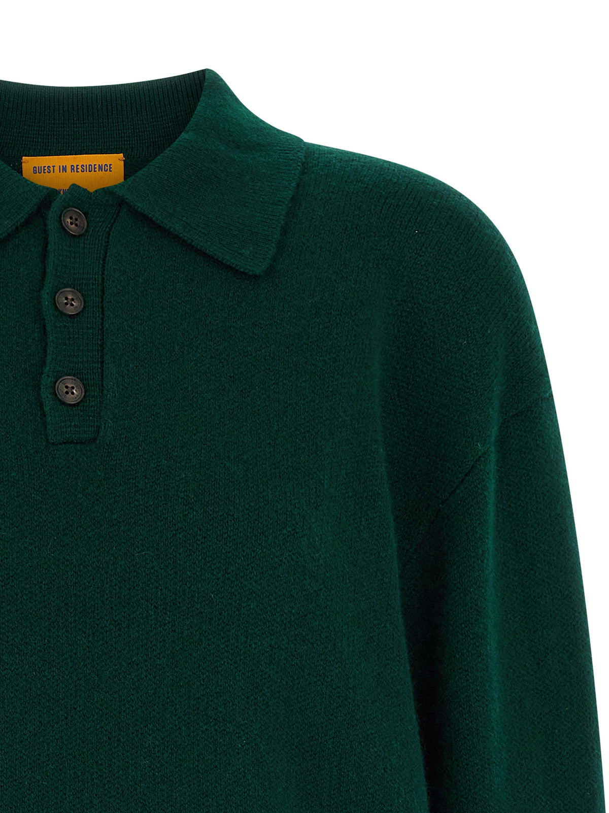 Bicolor Cashmere Polo Shirt