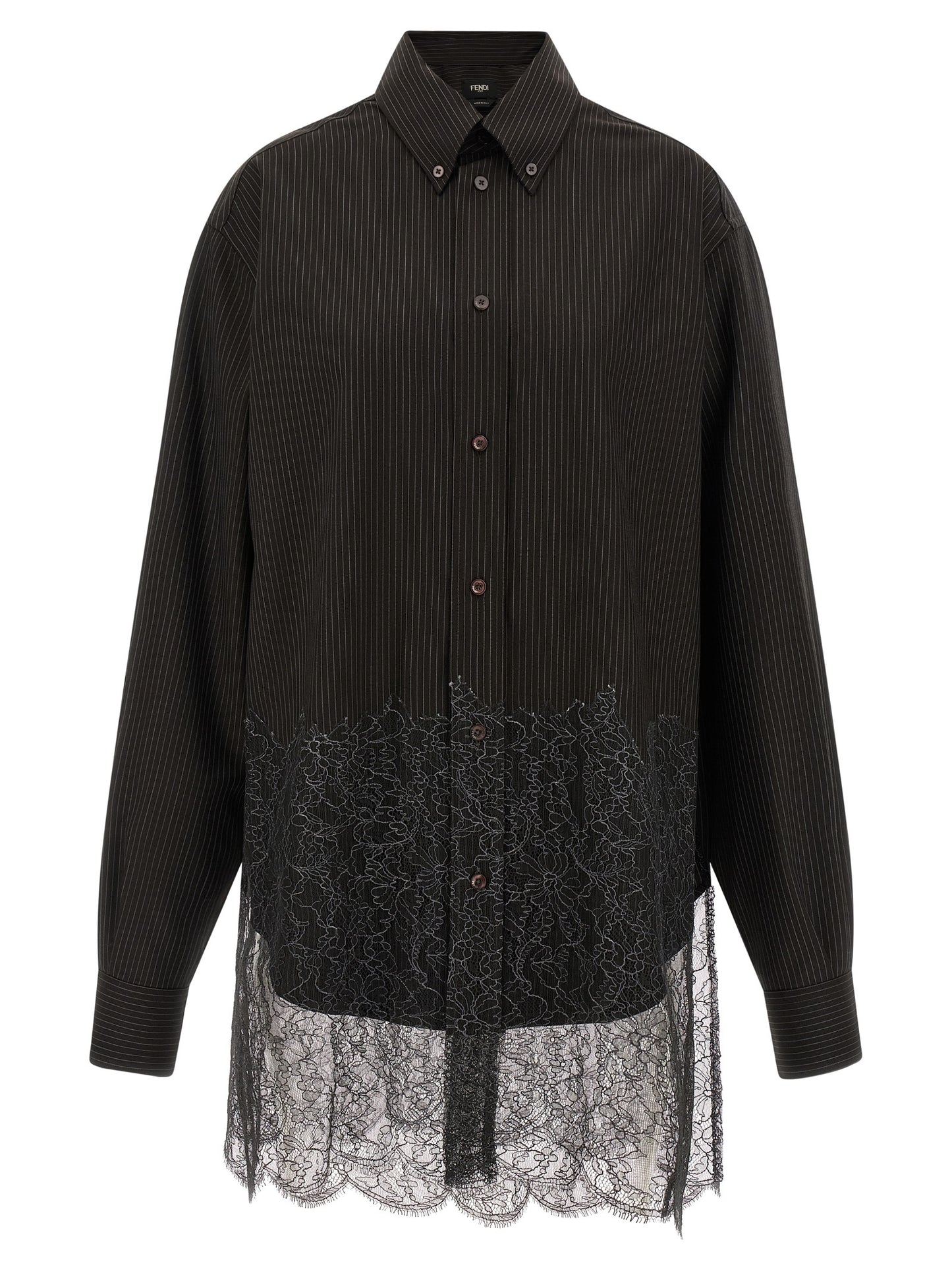 Brown Virgin Wool Blouse
