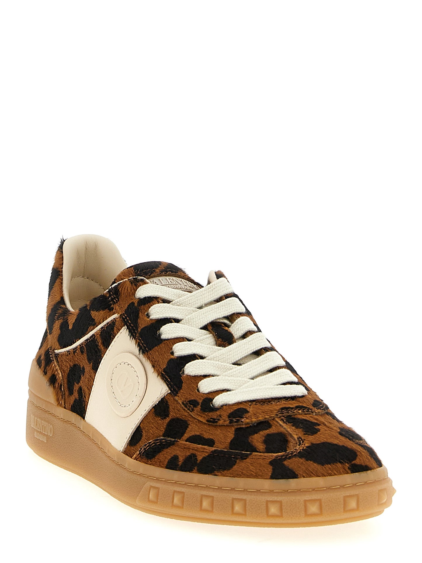 Brown Calfskin Low Top Sneakers