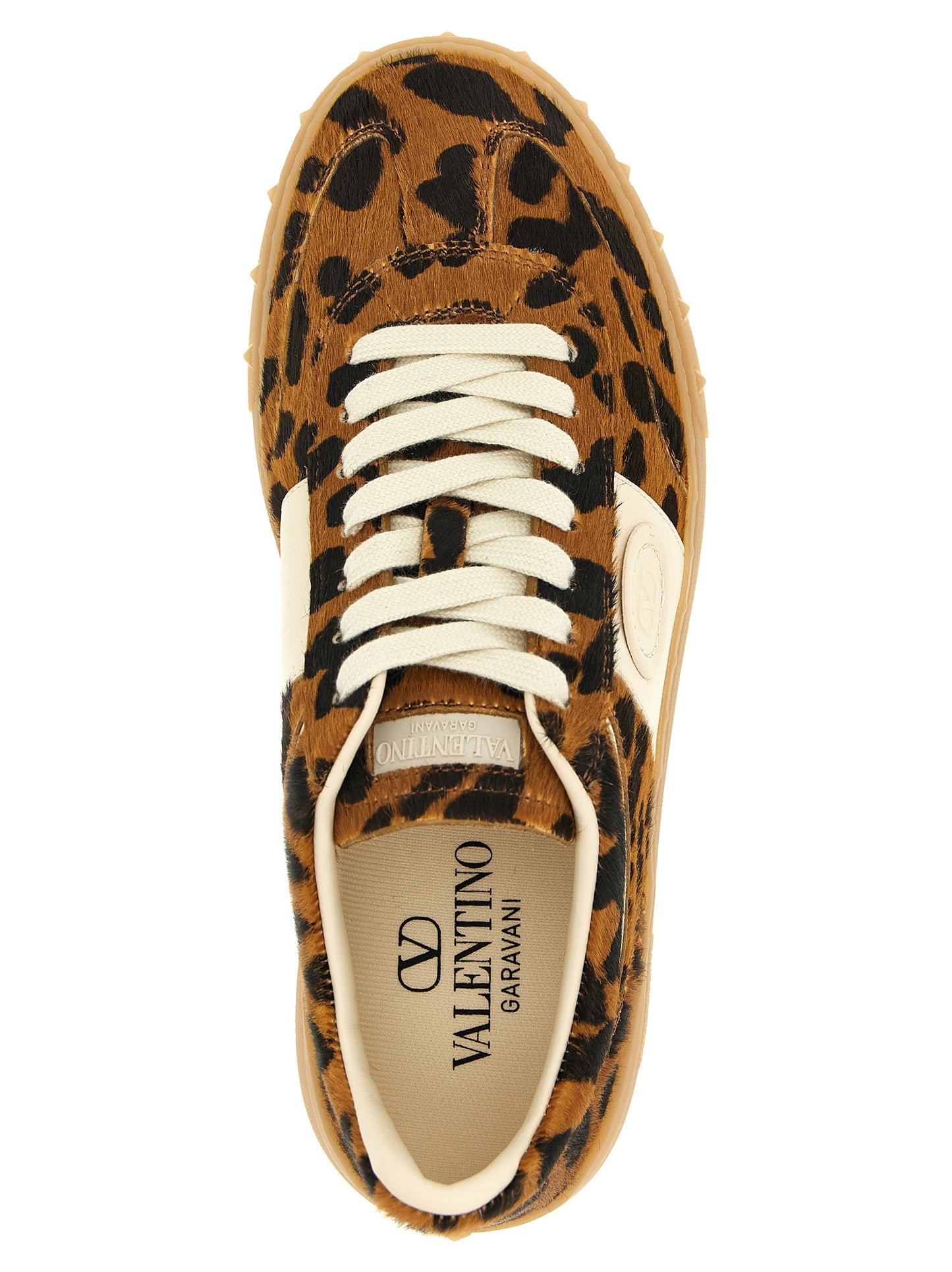 Brown Calfskin Low Top Sneakers