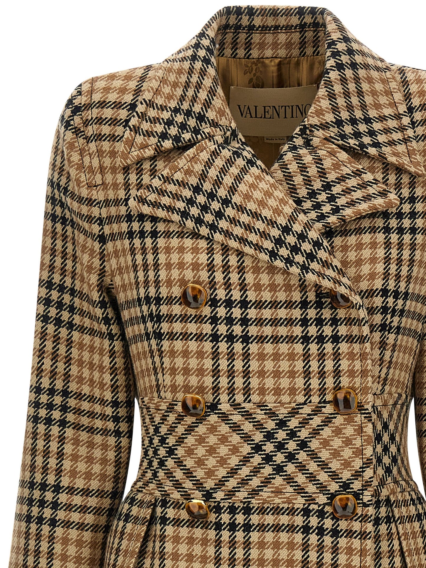 Brown Virgin Wool Coat