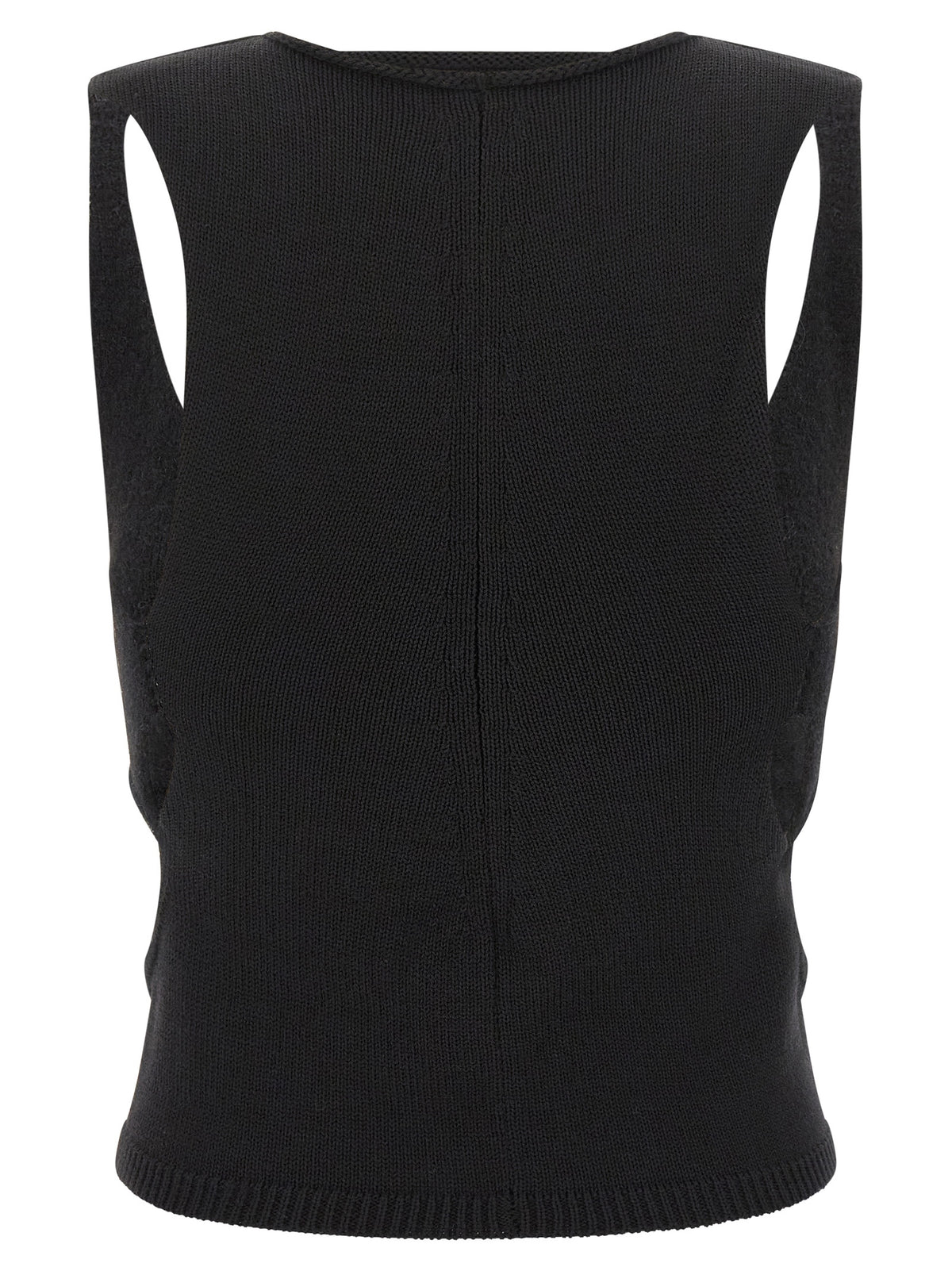 Black Wool Tank Tops