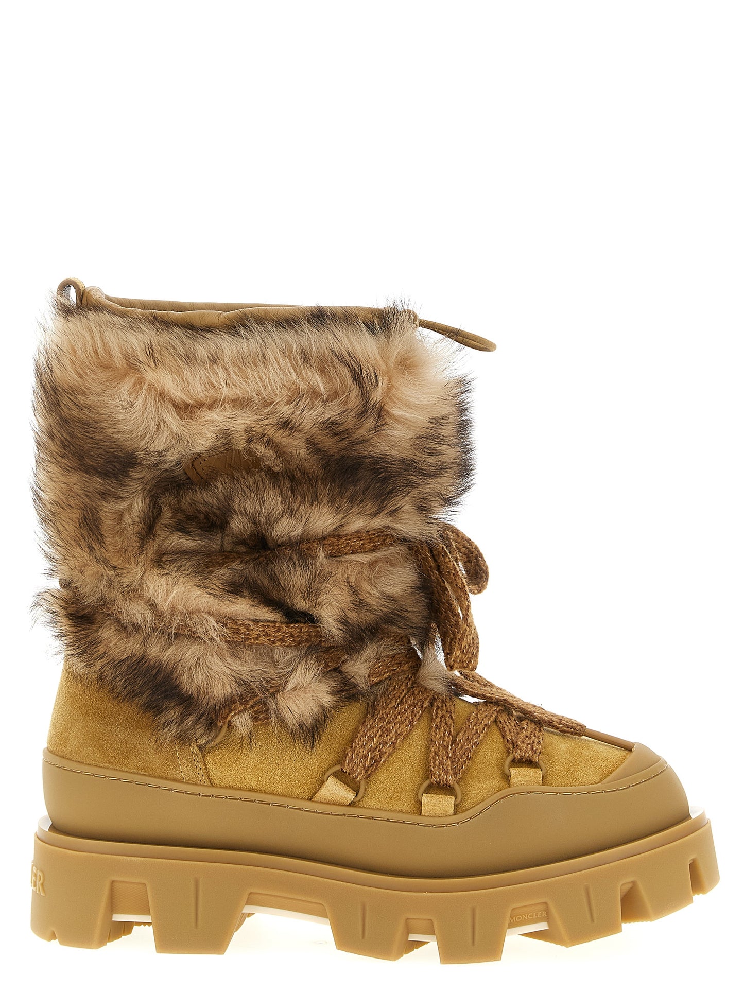 Brown Calfskin Flat Boots