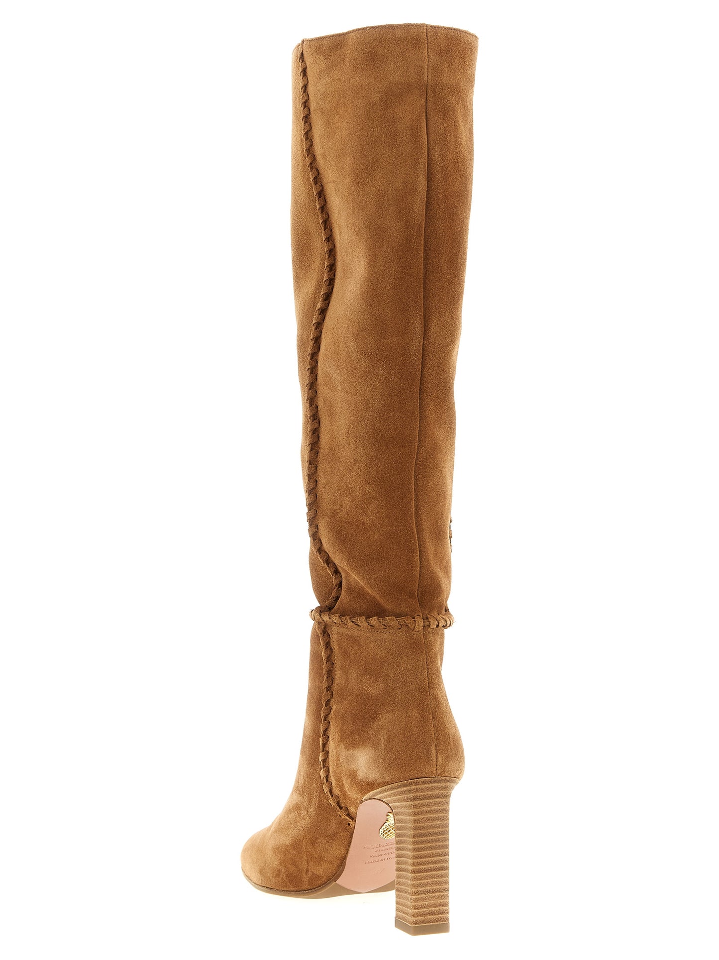 Beige Calfskin Over The Knee