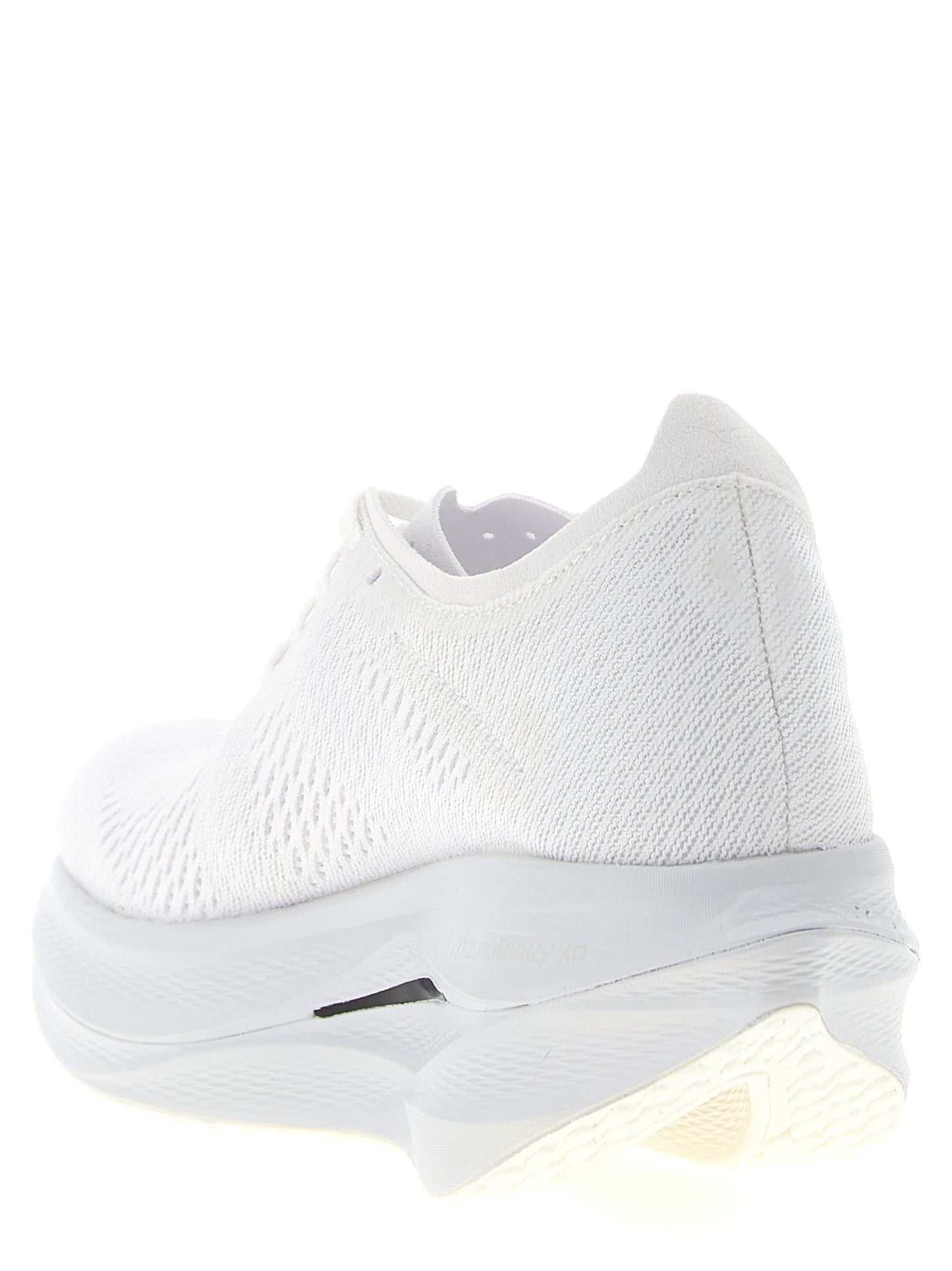 White Synthetic Athletic Sneakers