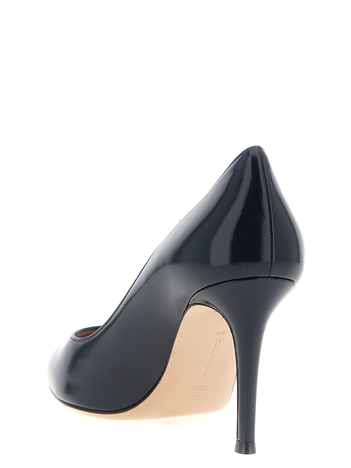 Blue Lamb Leather High Heel Pumps