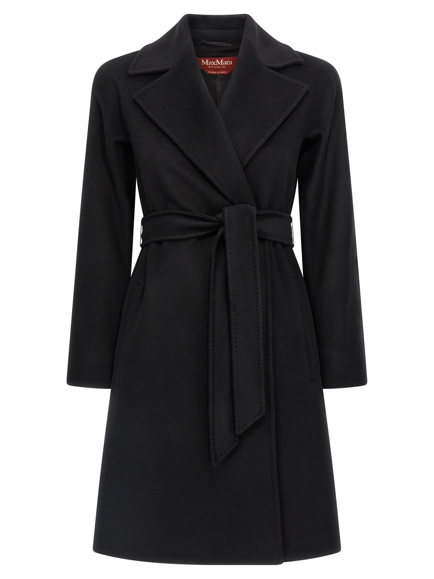 Black Virgin Wool Coat