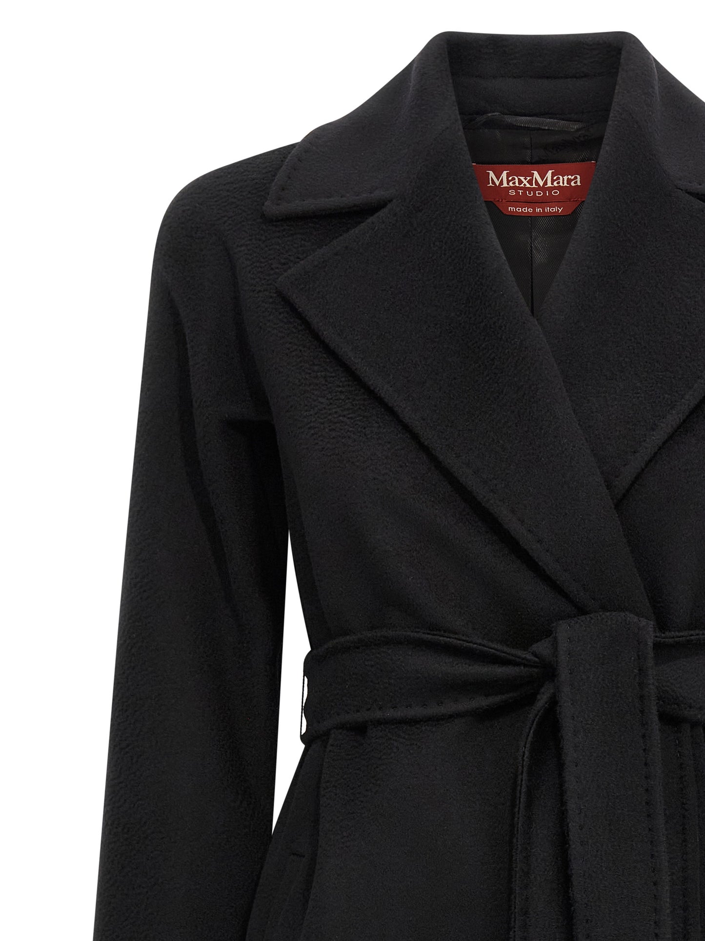 Black Virgin Wool Coat