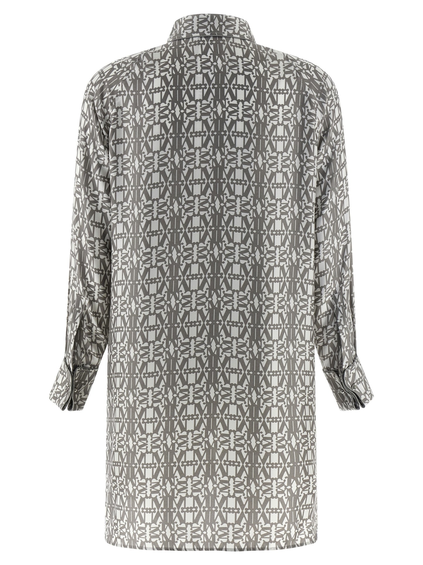 Gray Silk Short Dress