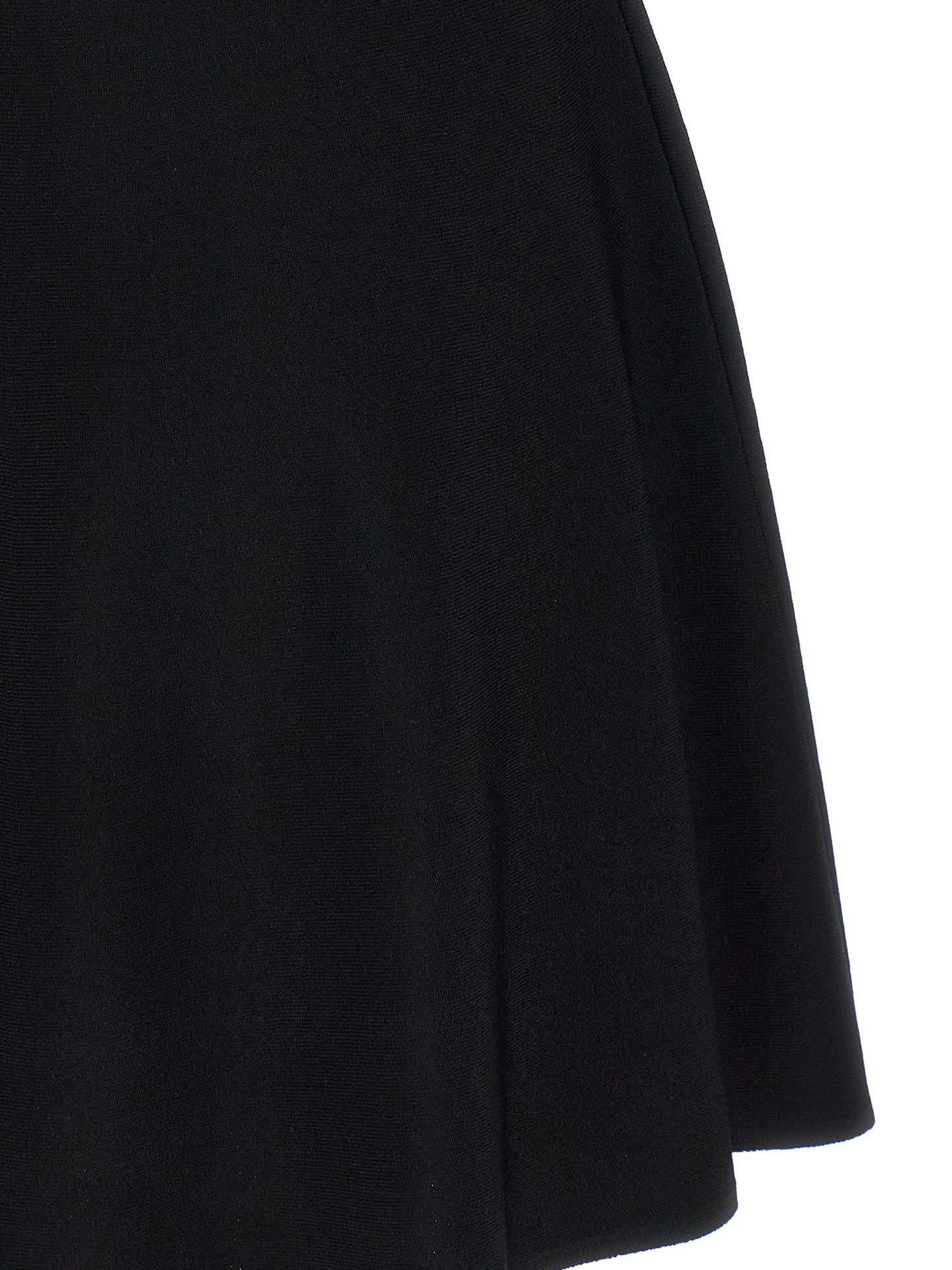 Black Viscose Short Dress