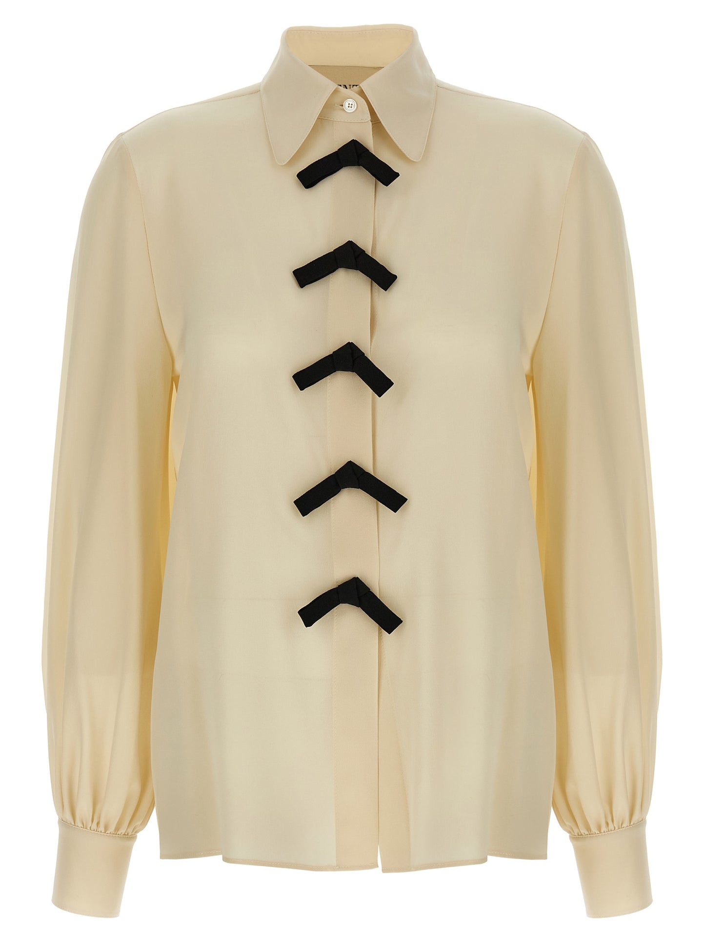 Beige Silk Blouse