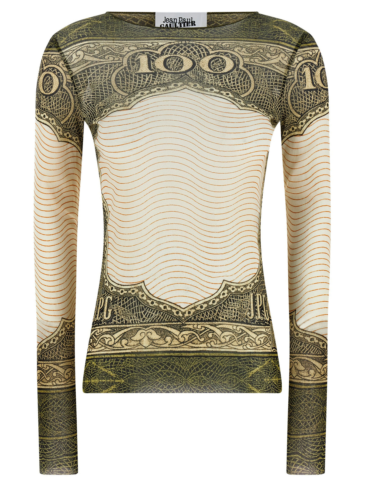Multicolor Polyamide Long Sleeve T-Shirt