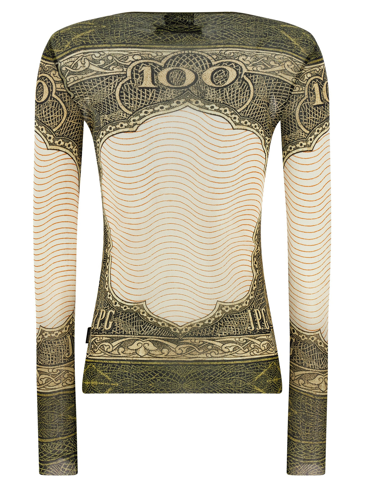 Multicolor Polyamide Long Sleeve T-Shirt